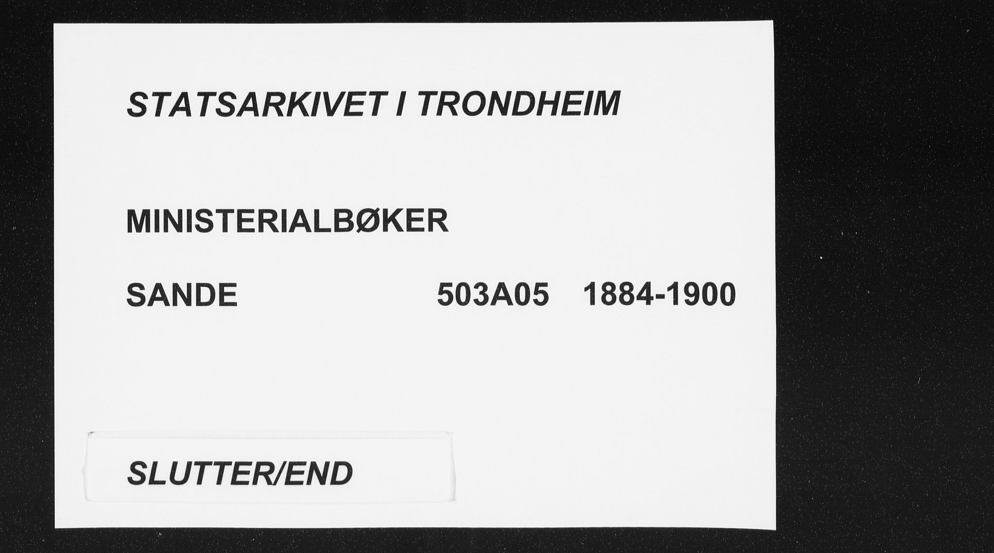 Ministerialprotokoller, klokkerbøker og fødselsregistre - Møre og Romsdal, AV/SAT-A-1454/503/L0037: Ministerialbok nr. 503A05, 1884-1900