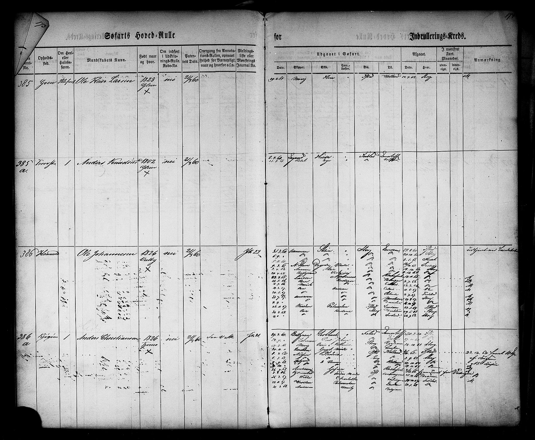 Fredrikstad mønstringskontor, AV/SAO-A-10569b/F/Fc/Fcb/L0001: Hovedrulle, 1860, s. 175