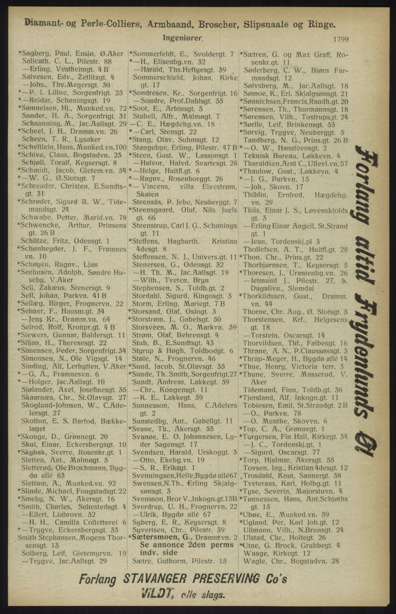 Kristiania/Oslo adressebok, PUBL/-, 1914, s. 1799