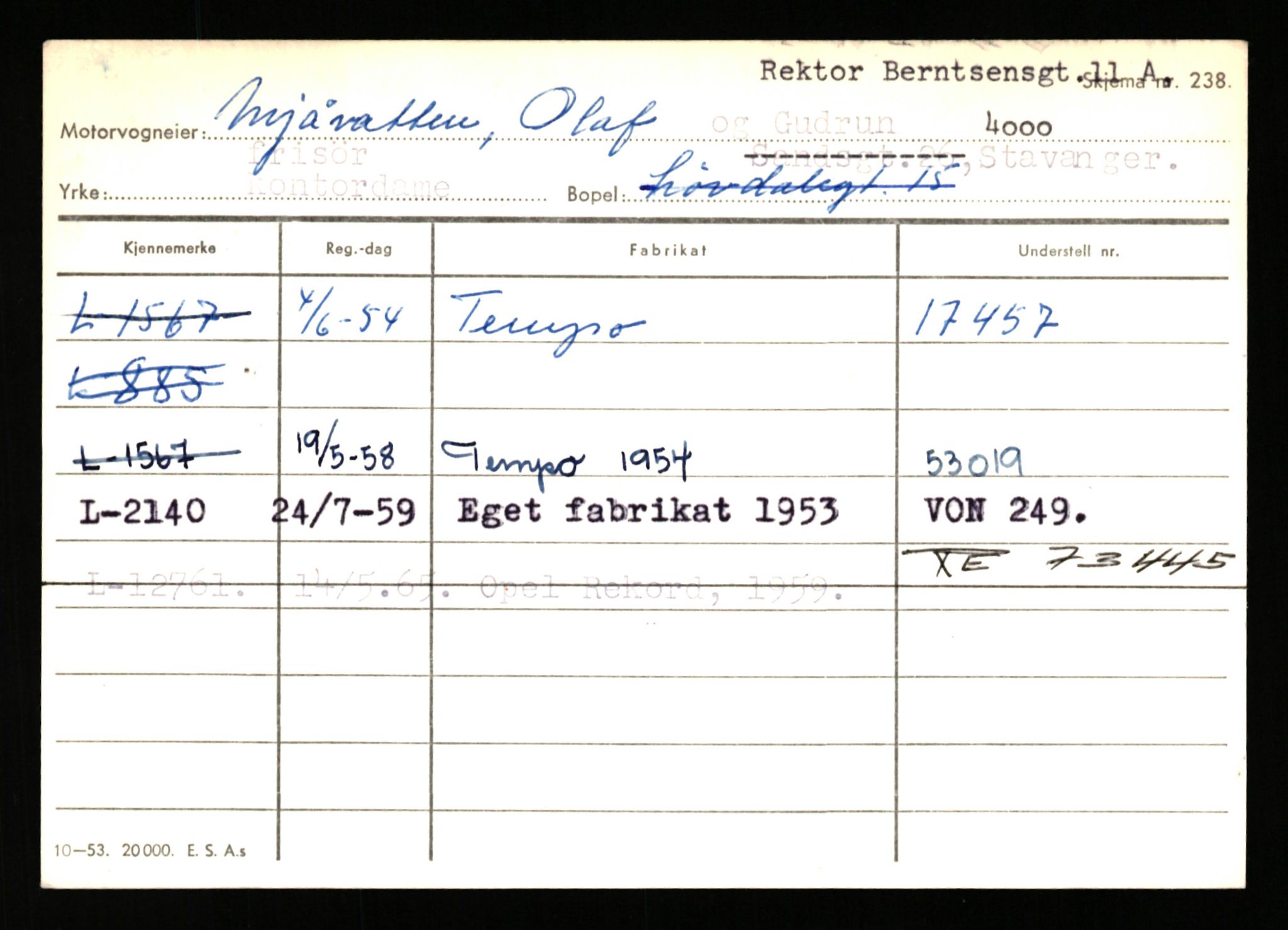 Stavanger trafikkstasjon, SAST/A-101942/0/H/L0025: Meling - Mygland, 1930-1971, s. 1261