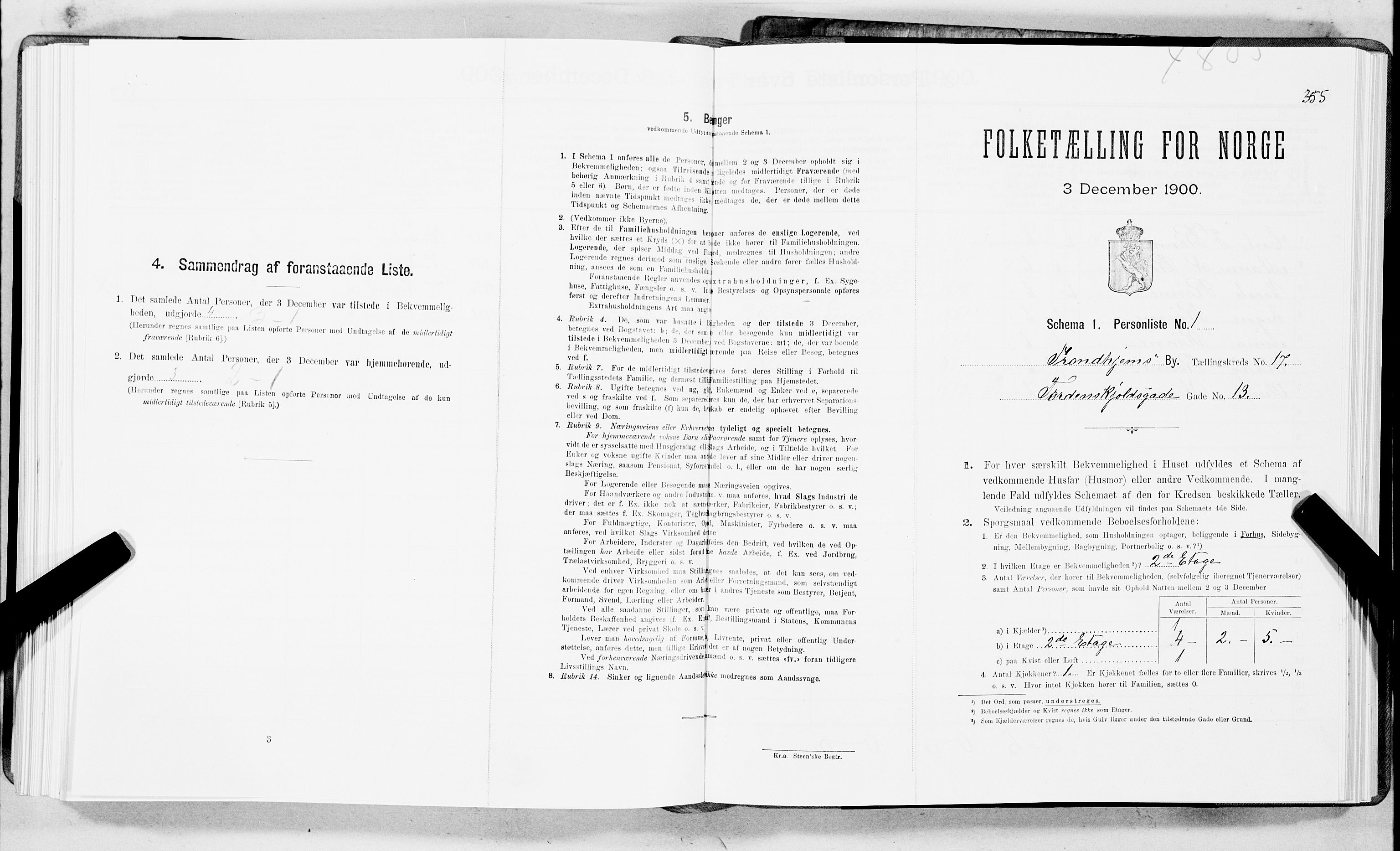 SAT, Folketelling 1900 for 1601 Trondheim kjøpstad, 1900, s. 2894