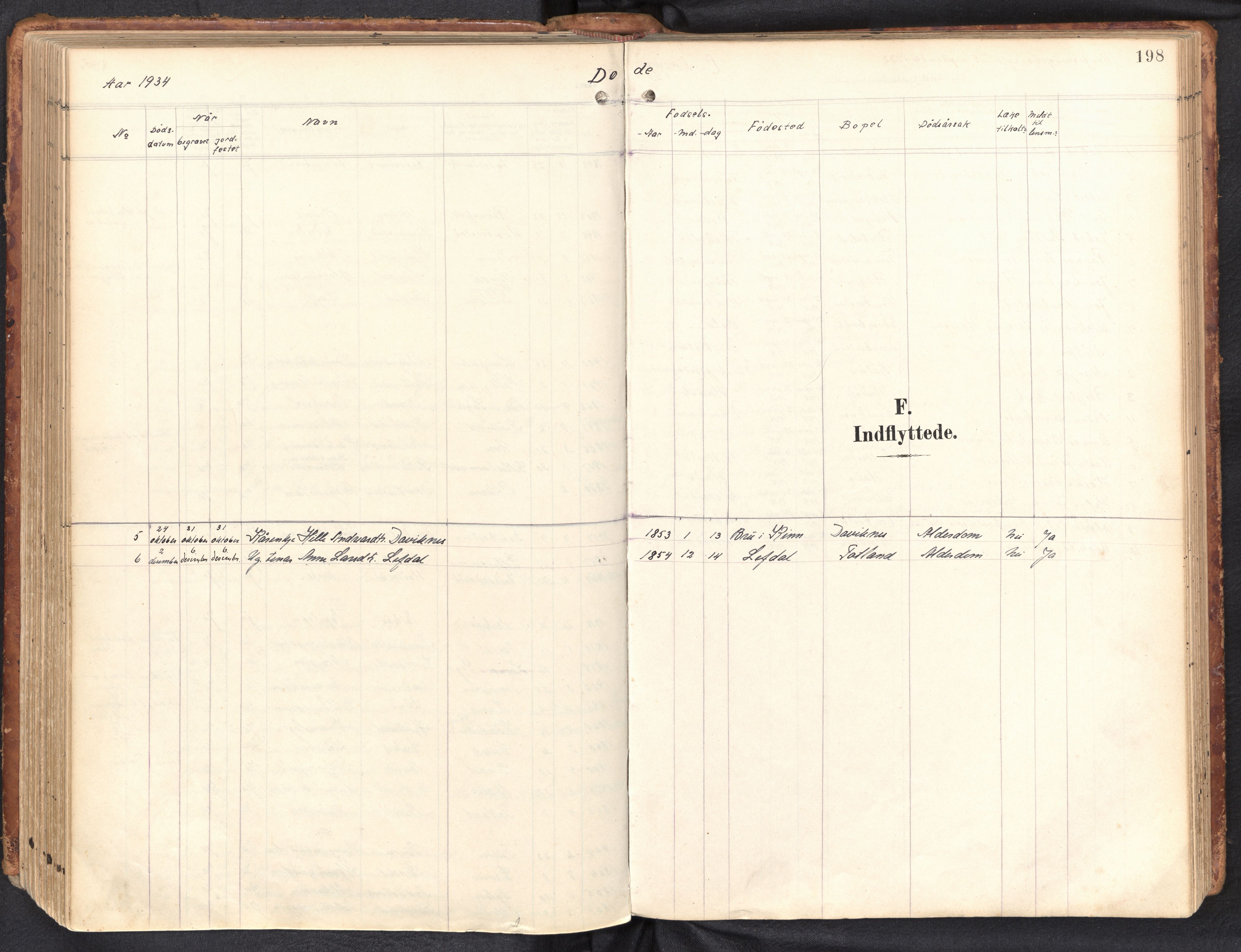 Davik sokneprestembete, SAB/A-79701/H/Haa/Haab/L0002: Ministerialbok nr. B 2, 1901-1934, s. 198