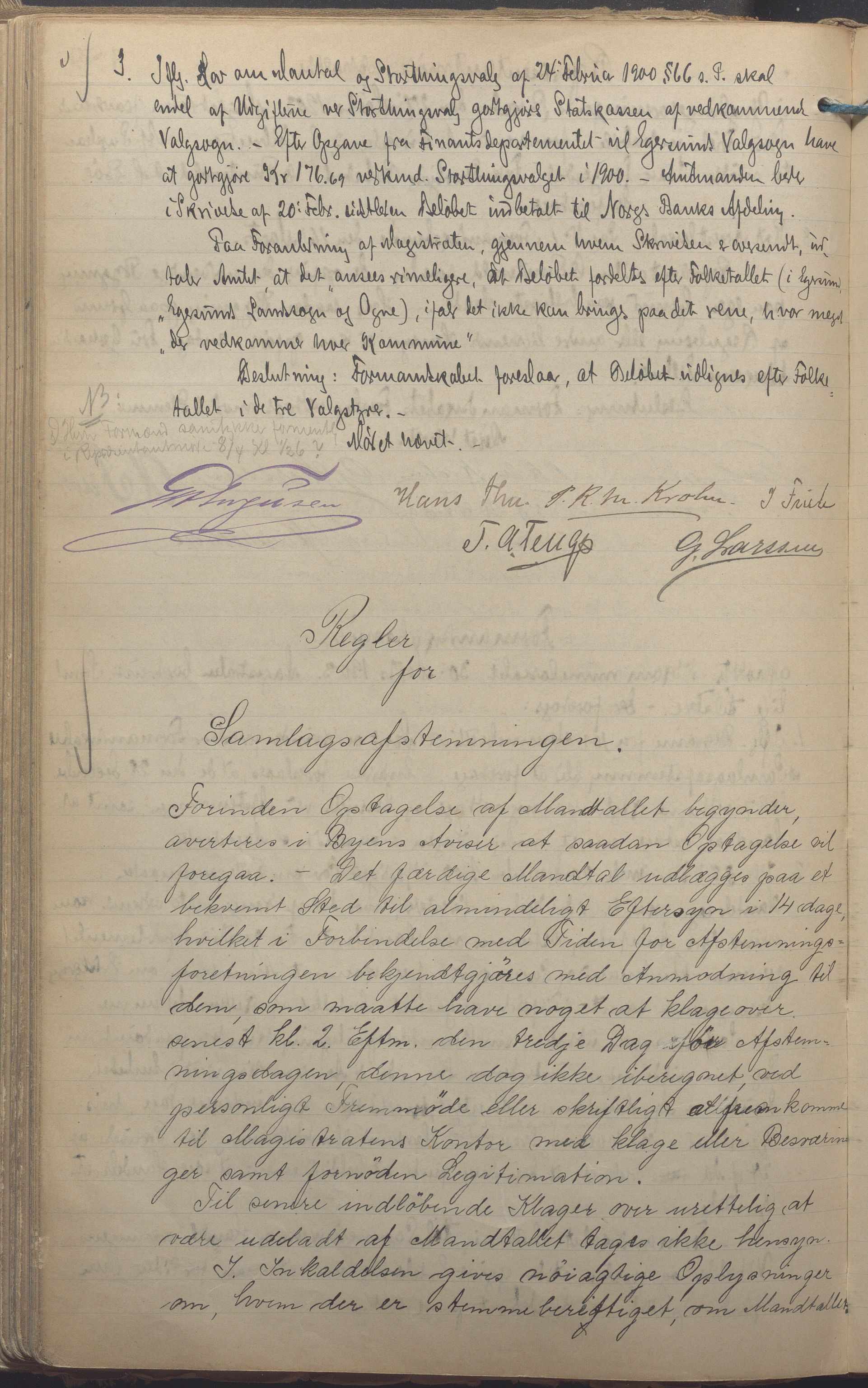 Egersund kommune (Ladested) - Formannskapet, IKAR/K-100502/A/L0006: Forhandlingsprotokoll, 1897-1906, s. 189b