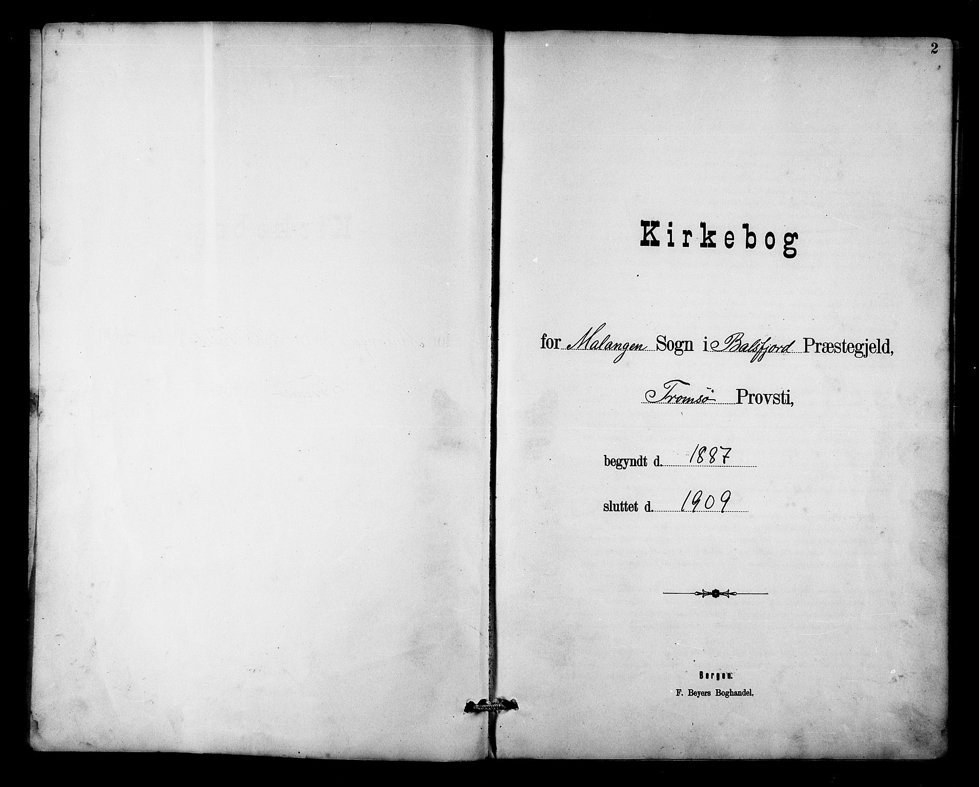 Balsfjord sokneprestembete, SATØ/S-1303/G/Ga/L0003klokker: Klokkerbok nr. 3, 1887-1909, s. 2