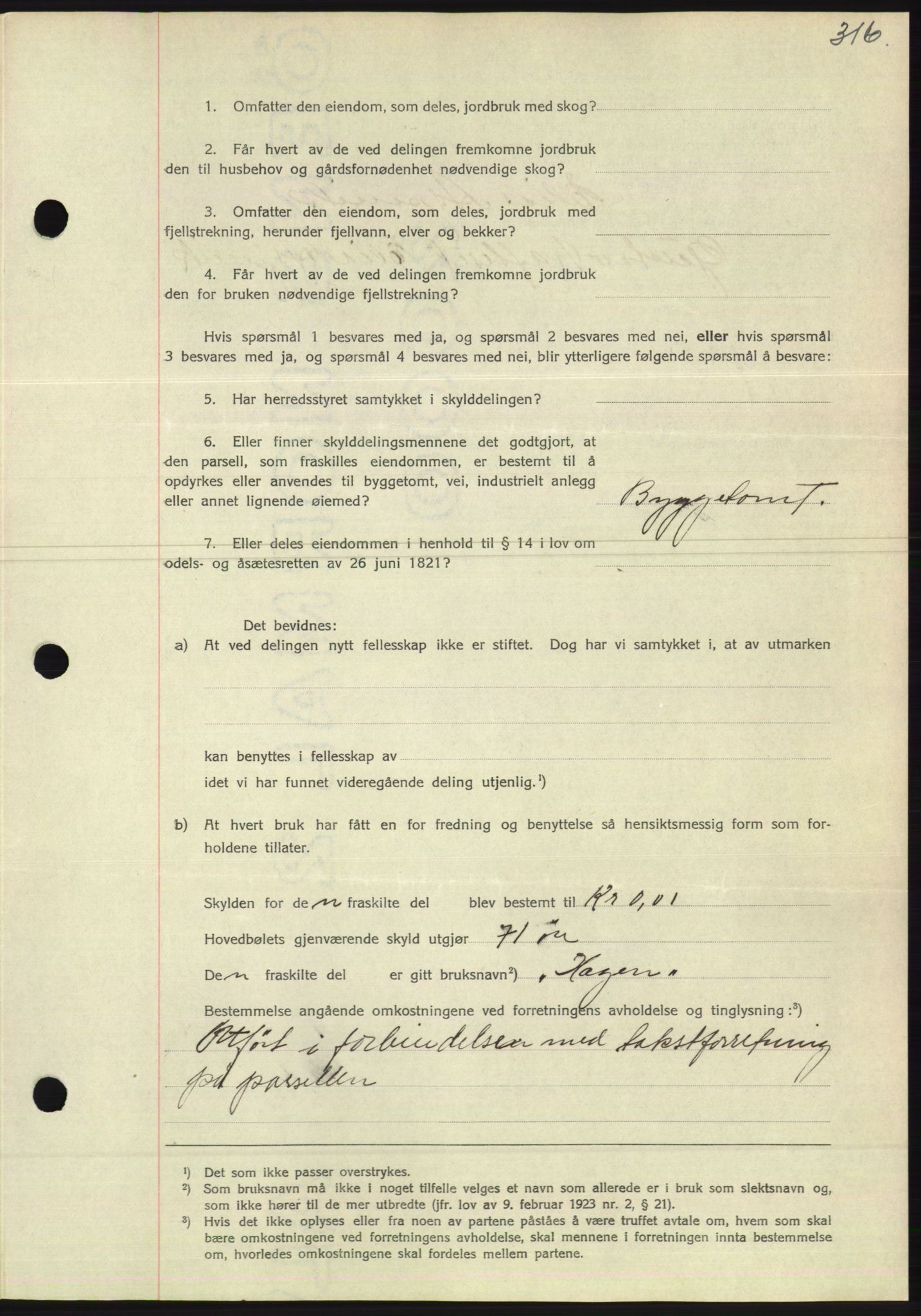 Søre Sunnmøre sorenskriveri, AV/SAT-A-4122/1/2/2C/L0067: Pantebok nr. 61, 1938-1939, Dagboknr: 272/1939