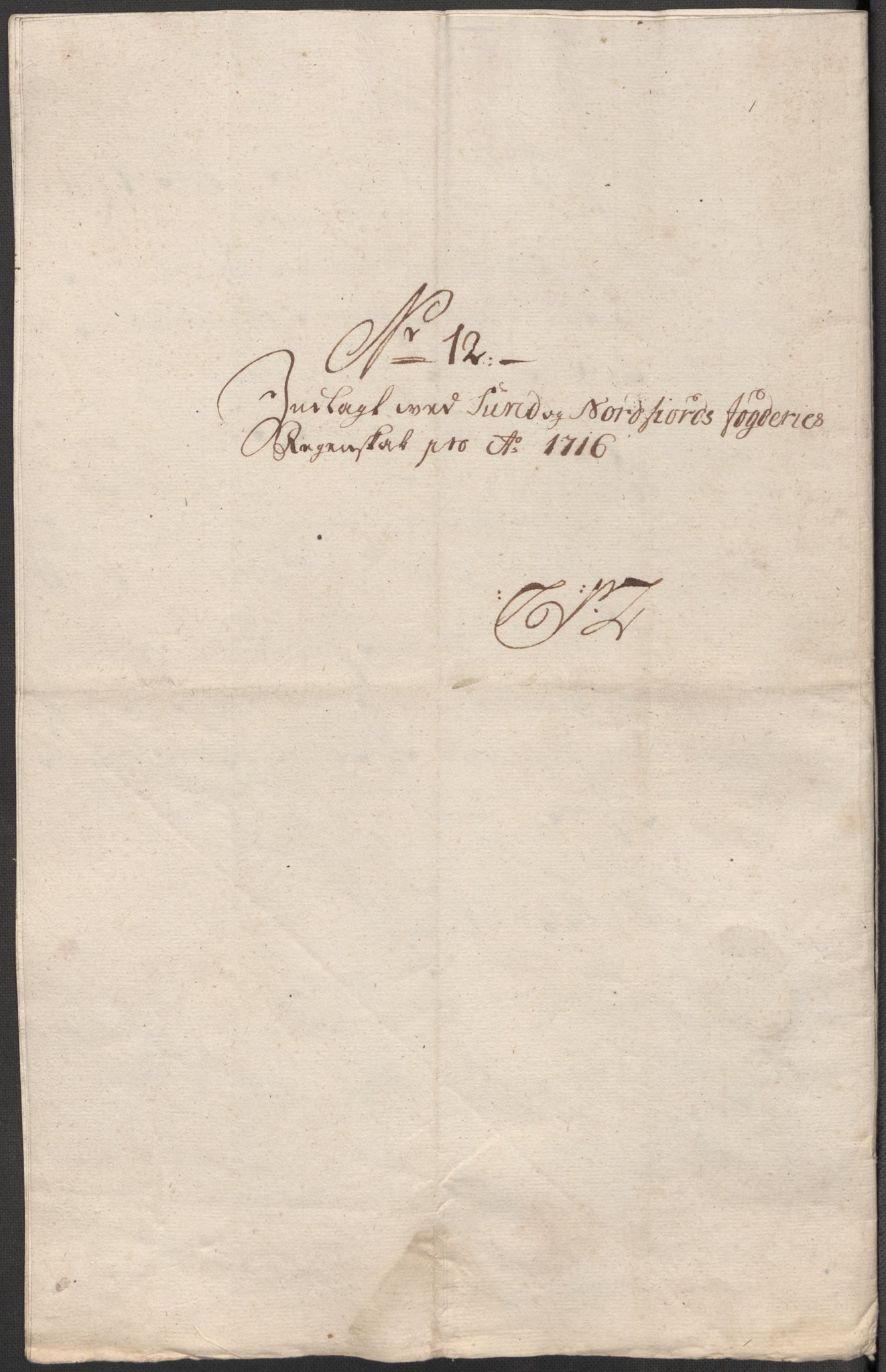 Rentekammeret inntil 1814, Reviderte regnskaper, Fogderegnskap, RA/EA-4092/R53/L3440: Fogderegnskap Sunn- og Nordfjord, 1716, s. 89