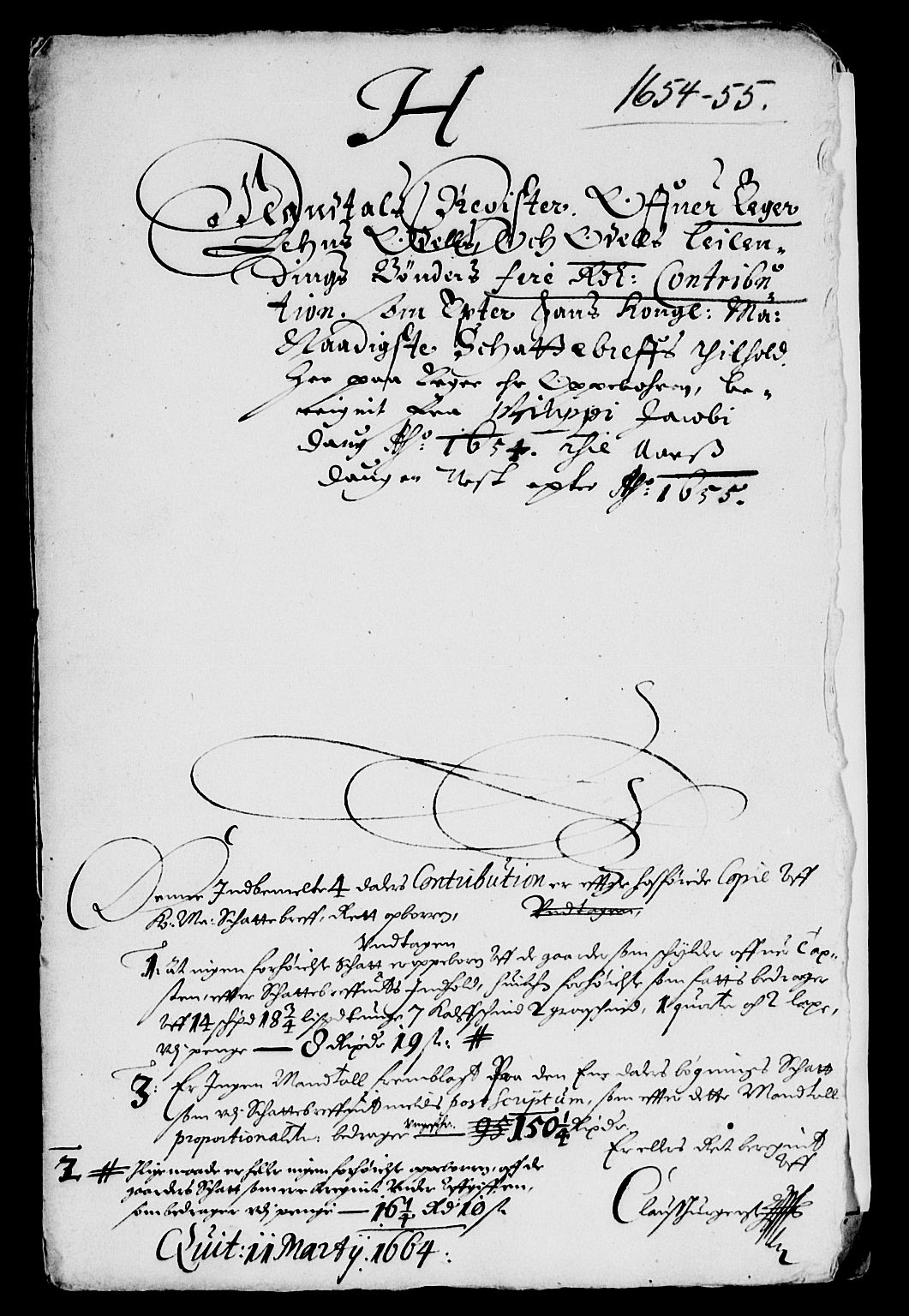 Rentekammeret inntil 1814, Reviderte regnskaper, Lensregnskaper, AV/RA-EA-5023/R/Rb/Rbm/L0009: Eiker len, 1652-1661