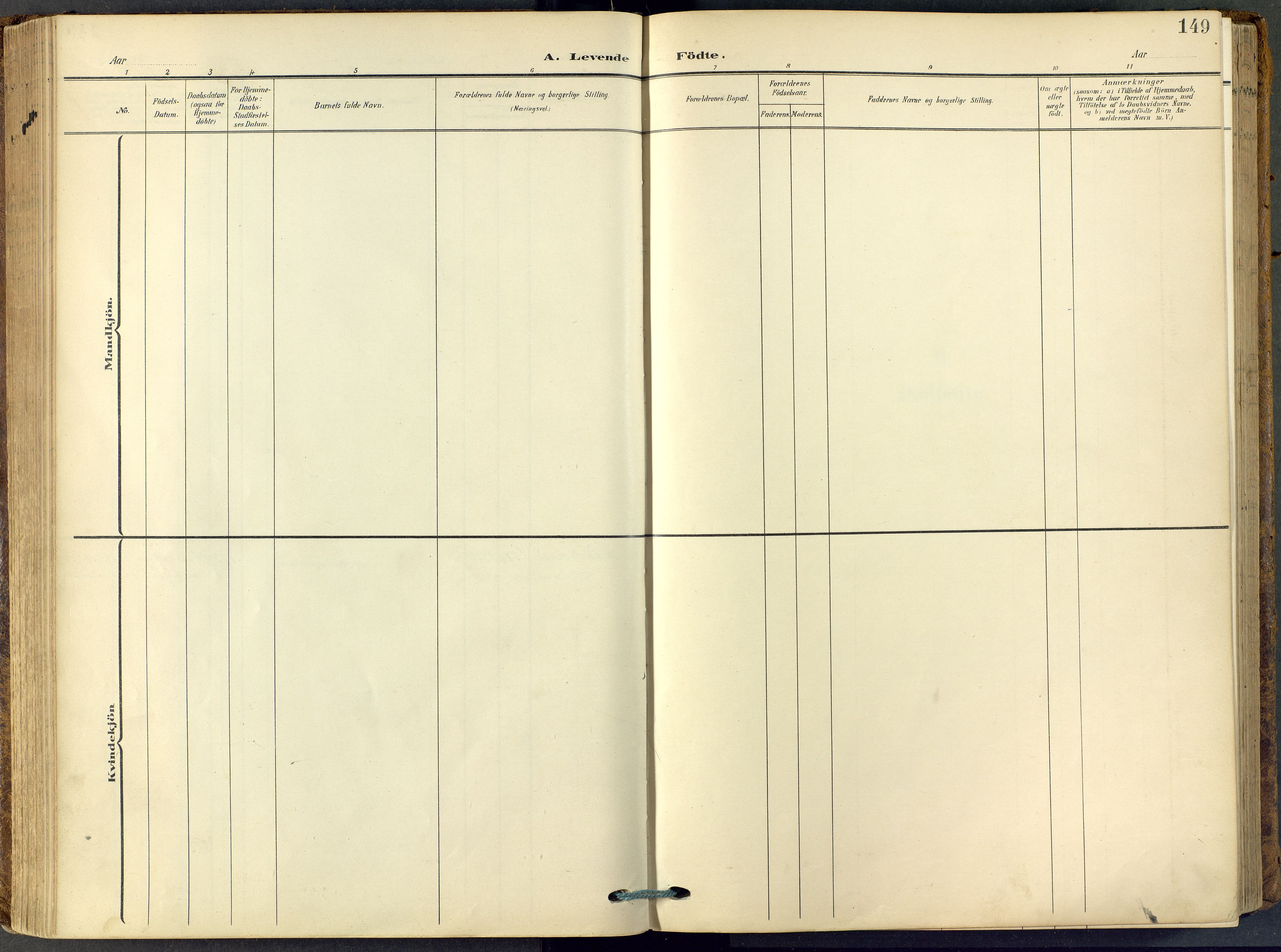 Stavern kirkebøker, SAKO/A-318/F/Fa/L0009: Ministerialbok nr. 9, 1906-1955, s. 149