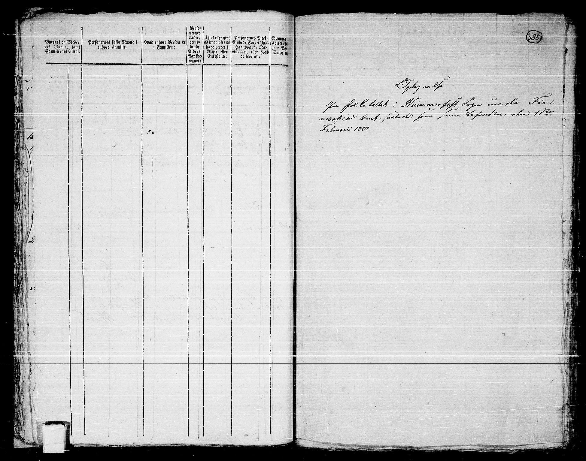 RA, Folketelling 1801 for 2001P Hammerfest prestegjeld, 1801, s. 387b-388a