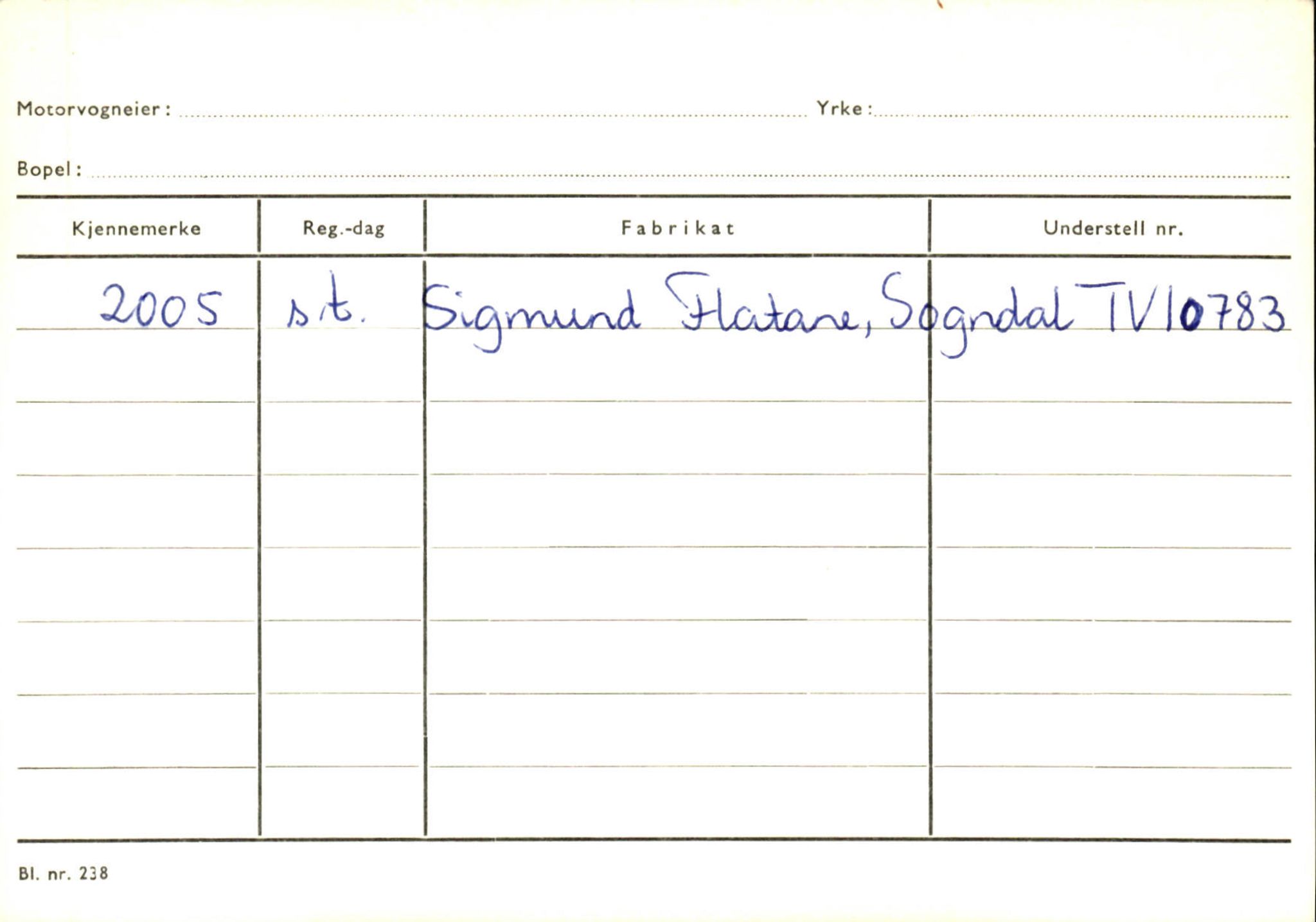 Statens vegvesen, Sogn og Fjordane vegkontor, AV/SAB-A-5301/4/F/L0124: Eigarregister Sogndal A-U, 1945-1975, s. 297