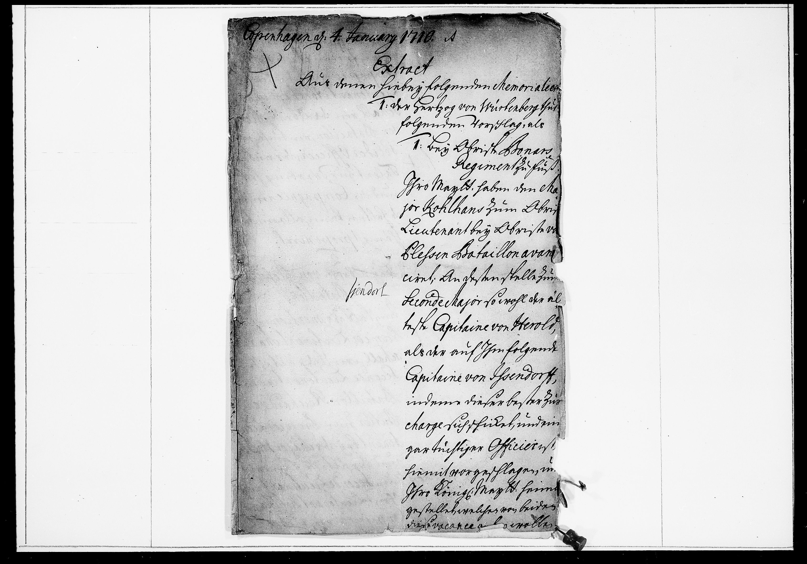 Krigskollegiet, Krigskancelliet, DRA/A-0006/-/0970-0978: Refererede sager, 1710, s. 2