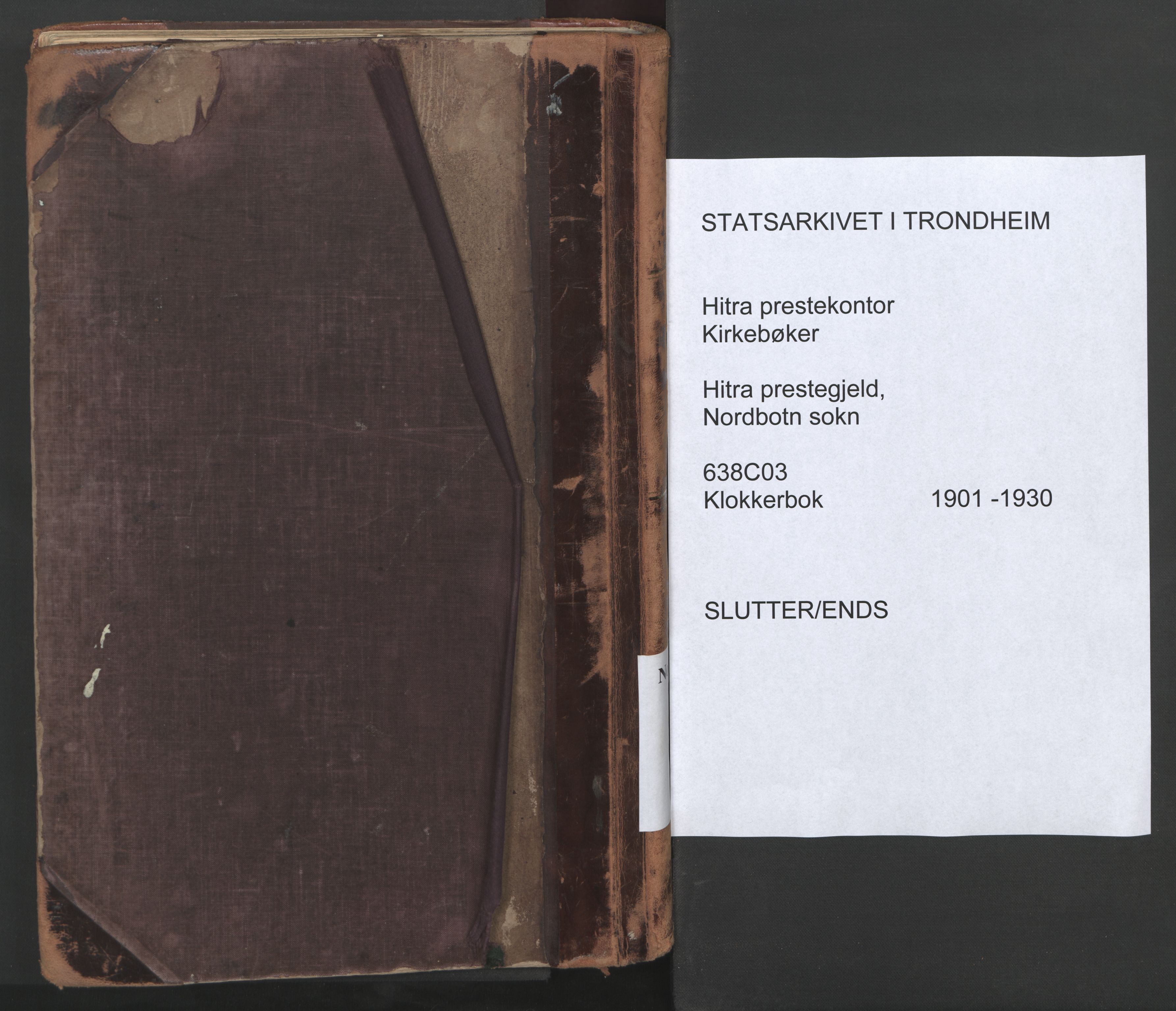Ministerialprotokoller, klokkerbøker og fødselsregistre - Sør-Trøndelag, SAT/A-1456/638/L0571: Klokkerbok nr. 638C03, 1901-1930
