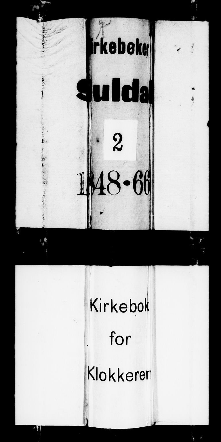 Suldal sokneprestkontor, SAST/A-101845/01/V/L0003: Klokkerbok nr. B 3, 1848-1866