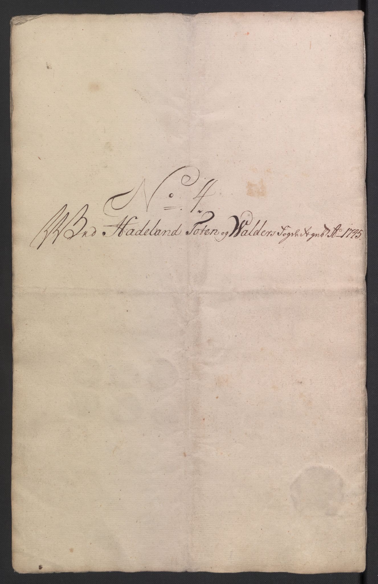 Rentekammeret inntil 1814, Reviderte regnskaper, Fogderegnskap, AV/RA-EA-4092/R18/L1345: Fogderegnskap Hadeland, Toten og Valdres, 1745-1746, s. 52