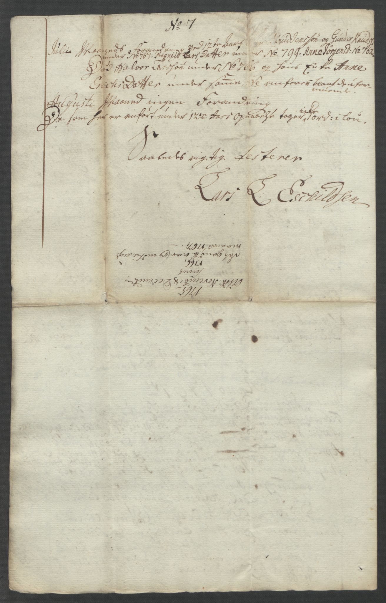 Rentekammeret inntil 1814, Reviderte regnskaper, Fogderegnskap, AV/RA-EA-4092/R39/L2424: Ekstraskatten Nedenes, 1762-1767, s. 172