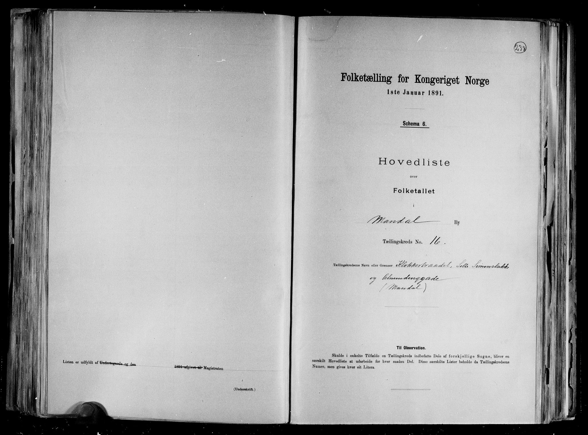 RA, Folketelling 1891 for 1002 Mandal ladested, 1891, s. 36