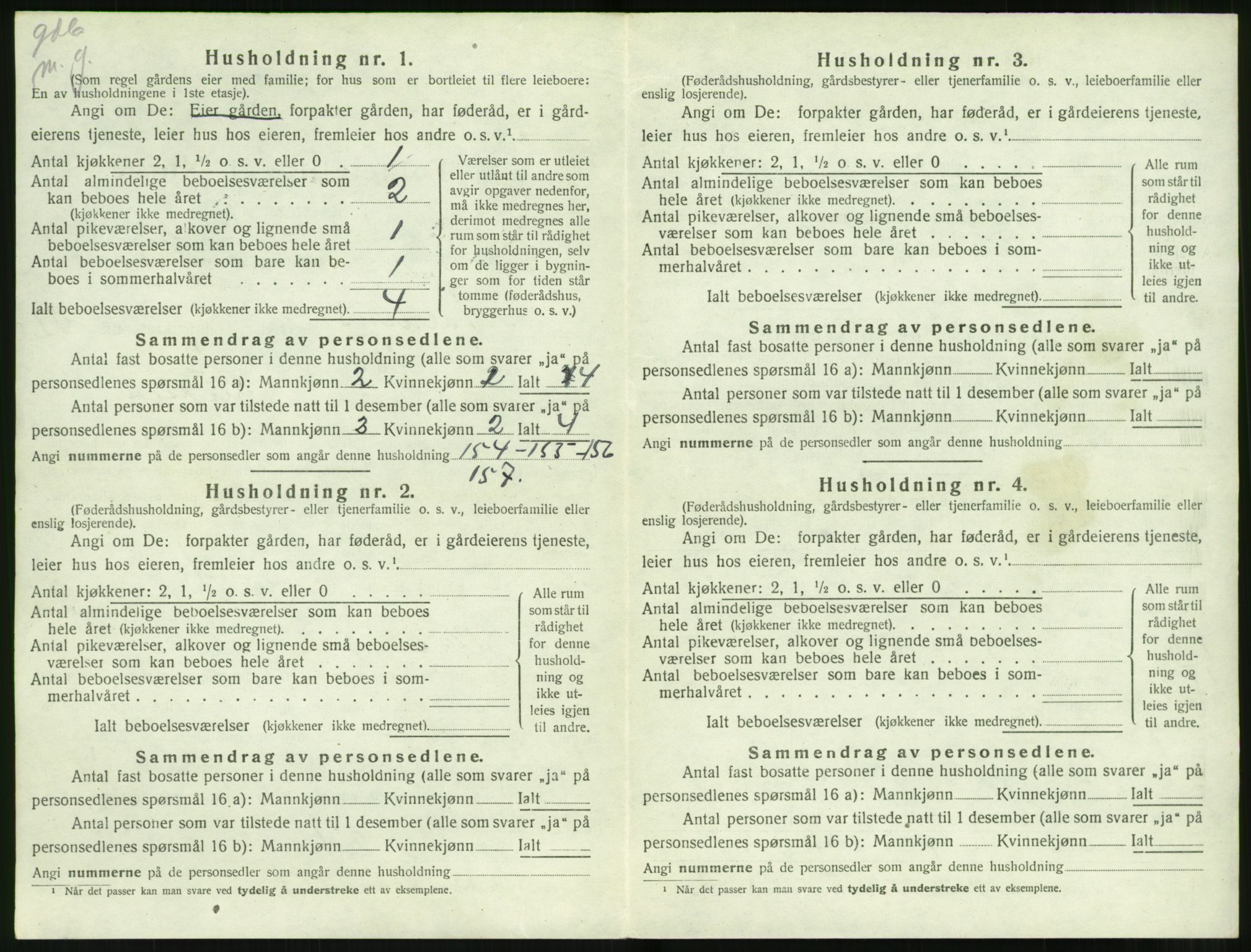 SAT, Folketelling 1920 for 1519 Volda herred, 1920, s. 1627