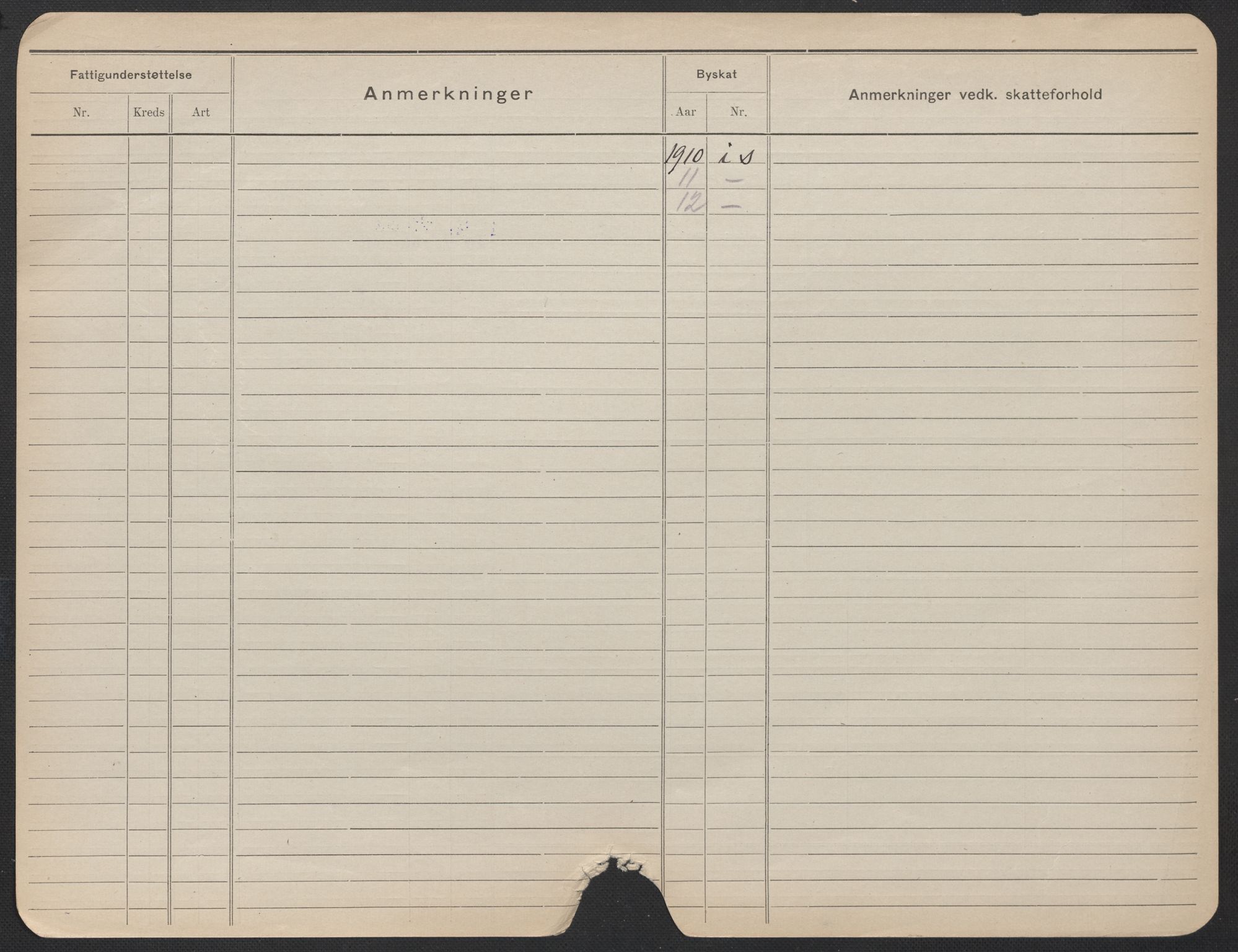 Oslo folkeregister, Registerkort, SAO/A-11715/F/Fa/Fac/L0024: Kvinner, 1906-1914, s. 1201b