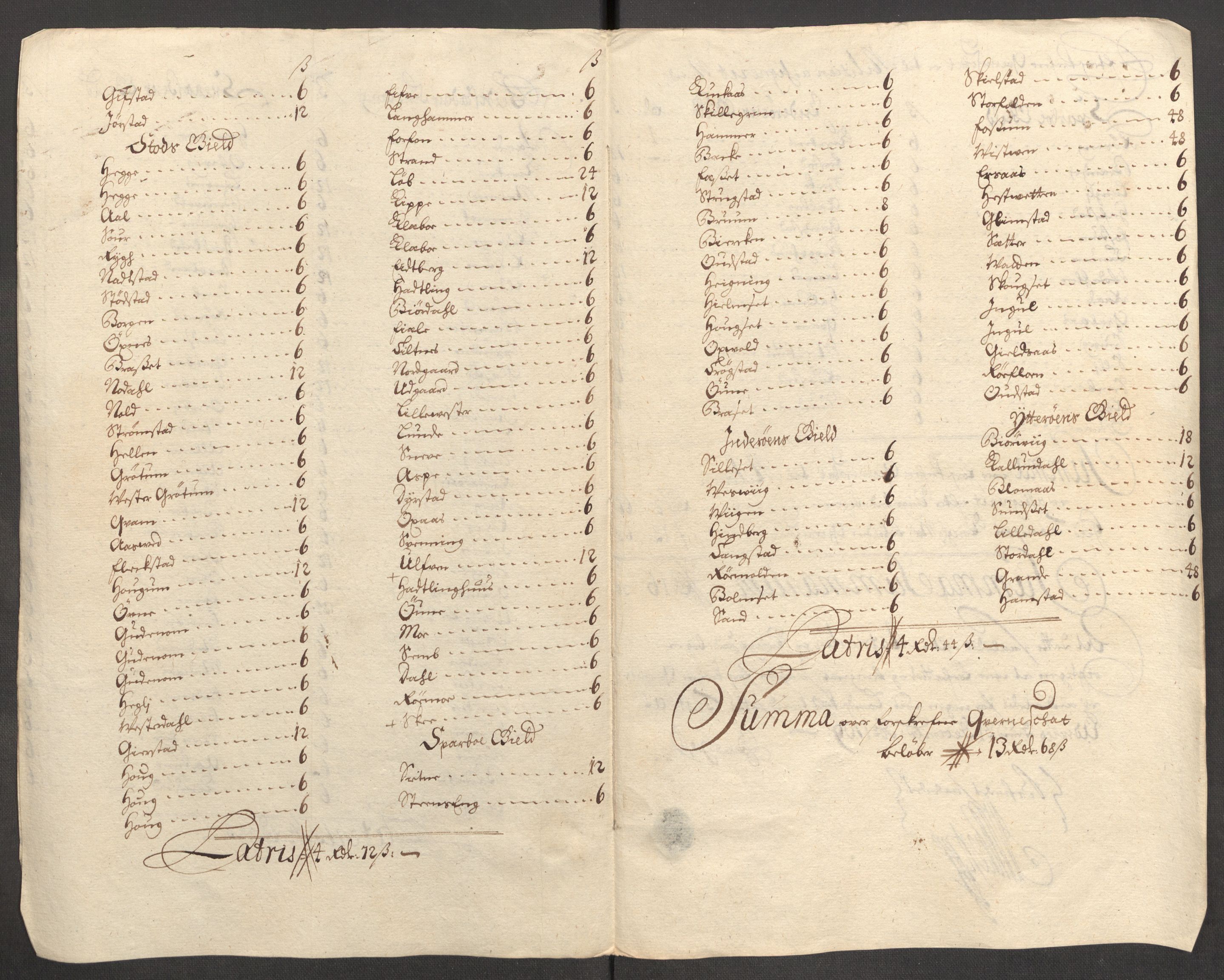 Rentekammeret inntil 1814, Reviderte regnskaper, Fogderegnskap, RA/EA-4092/R63/L4317: Fogderegnskap Inderøy, 1709, s. 143