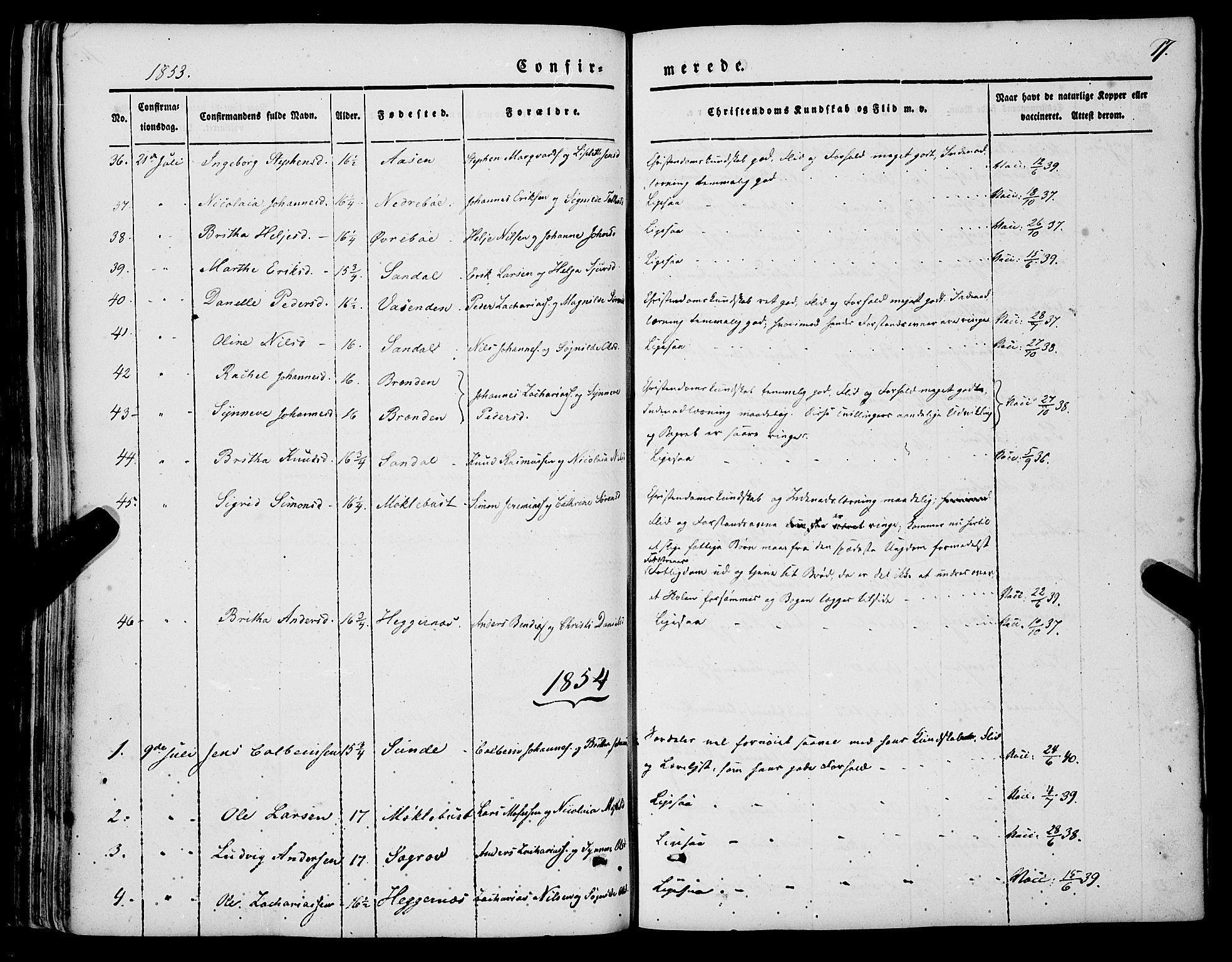 Jølster sokneprestembete, SAB/A-80701/H/Haa/Haaa/L0010: Ministerialbok nr. A 10, 1847-1865, s. 17