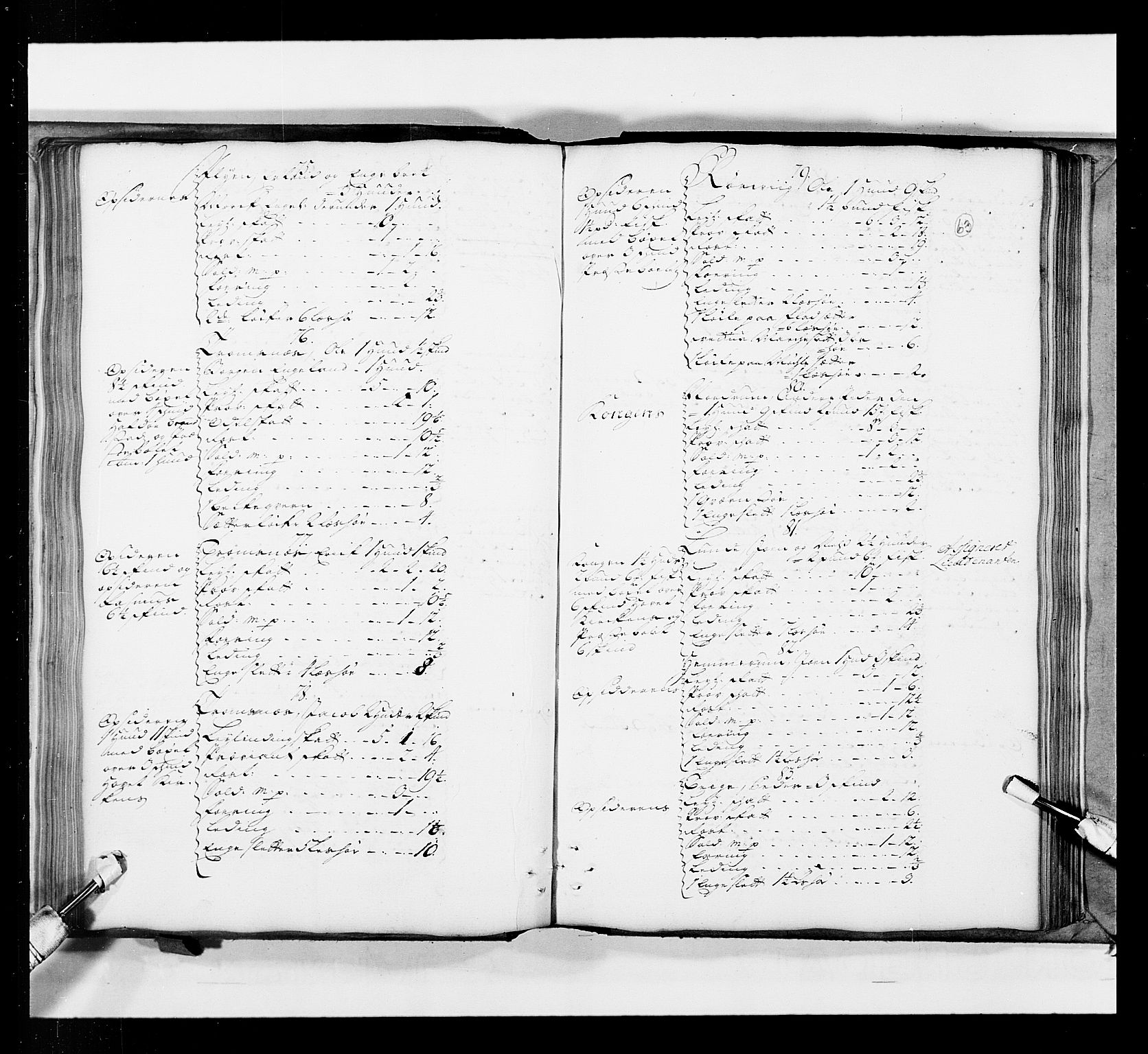 Stattholderembetet 1572-1771, AV/RA-EA-2870/Ek/L0036/0001: Jordebøker 1662-1720: / Matrikkel for Gudbrandsdal, 1719, s. 62b-63a