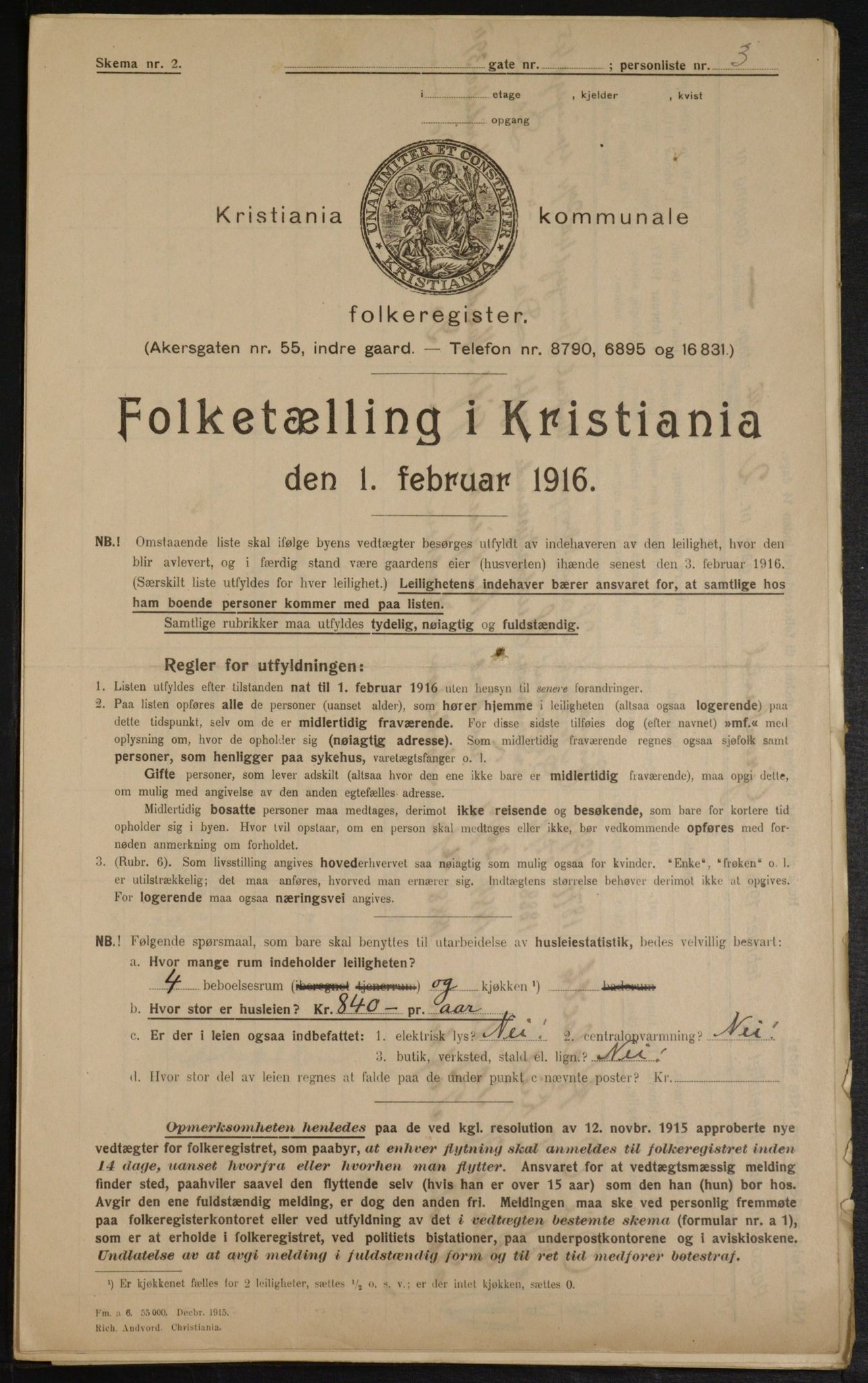 OBA, Kommunal folketelling 1.2.1916 for Kristiania, 1916, s. 31689