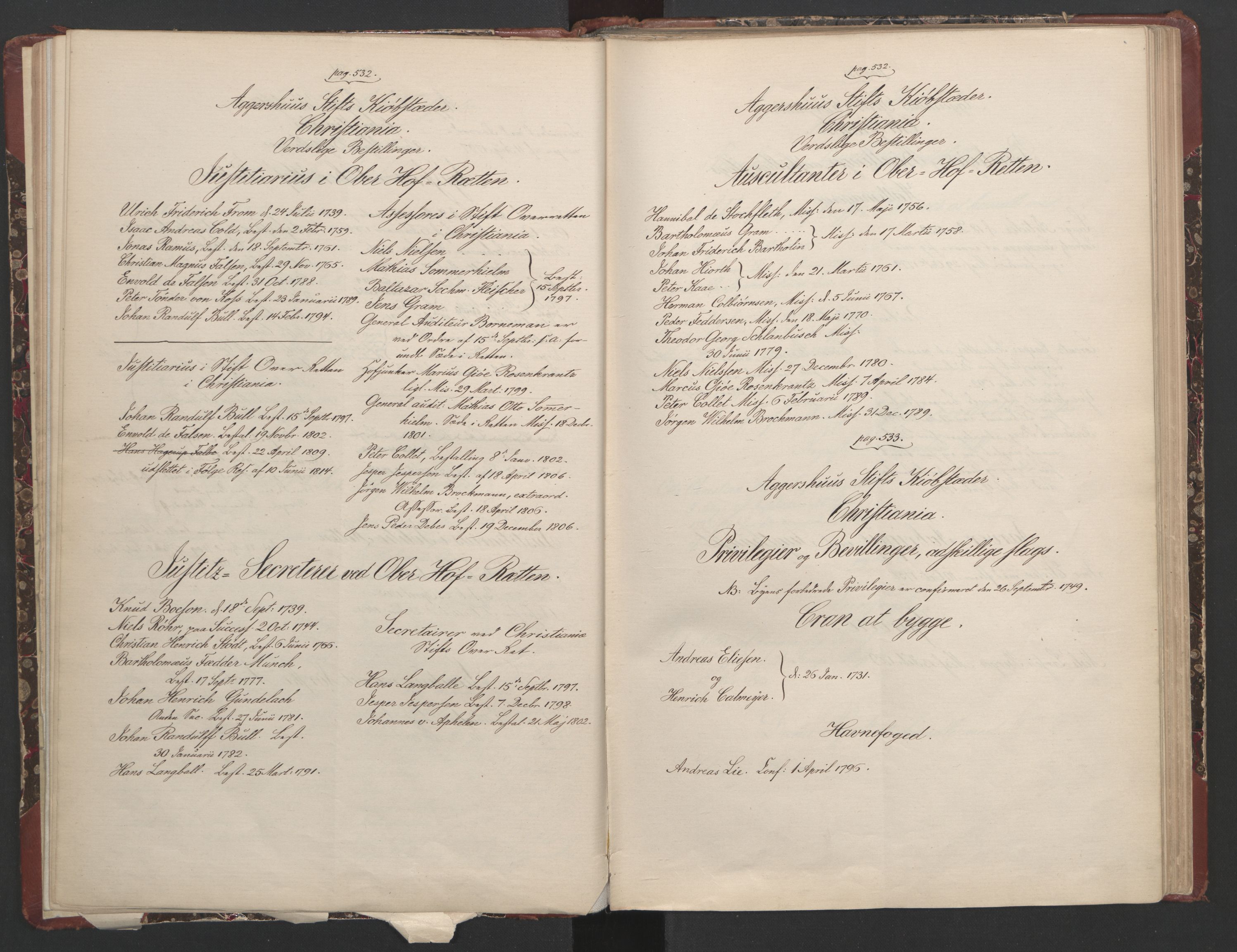 Avskriftsamlingen, AV/RA-EA-4022/F/Fa/L0104: Protokoll over embets- og bestallingsmenn, privilegier, bevillinger i Norge, Vestindia, Færøyene og Island i 18. og 19. århundre, 1700-1900, s. 27