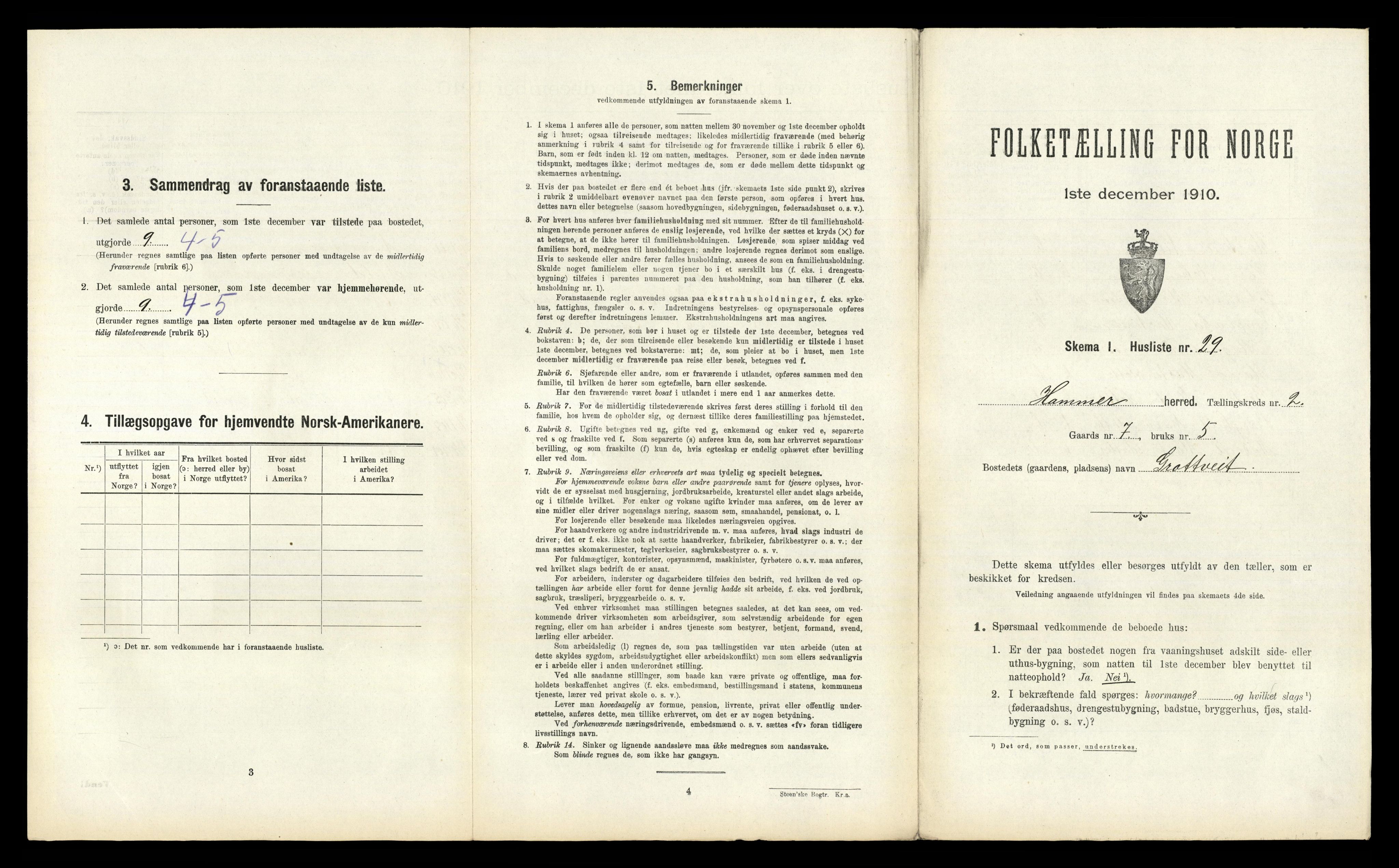 RA, Folketelling 1910 for 1254 Hamre herred, 1910, s. 130