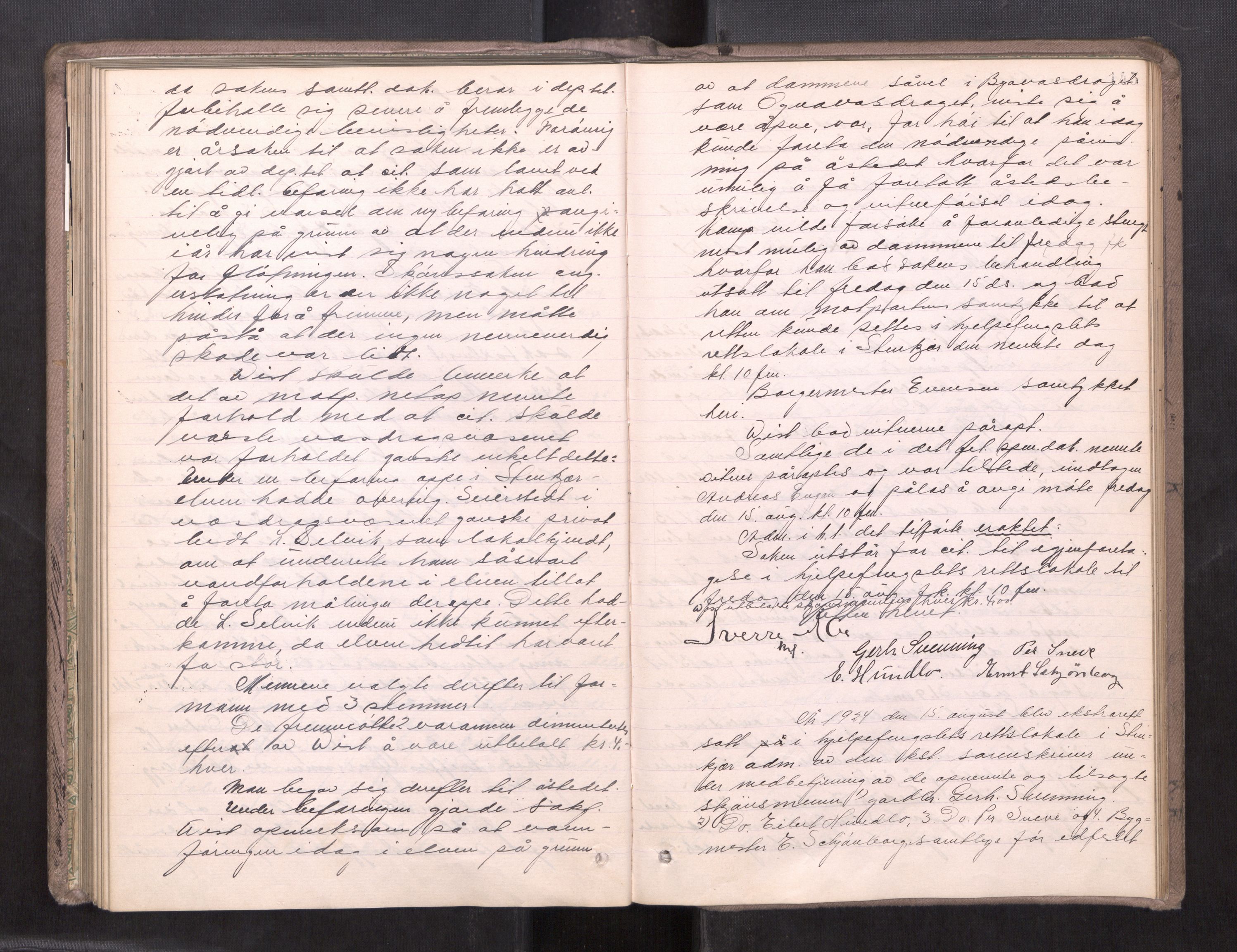 Inderøy sorenskriveri, AV/SAT-A-4147/1/1/1B/L0032: Ekstrarettsprotokoll M, 1921-1926, s. 144b-145a