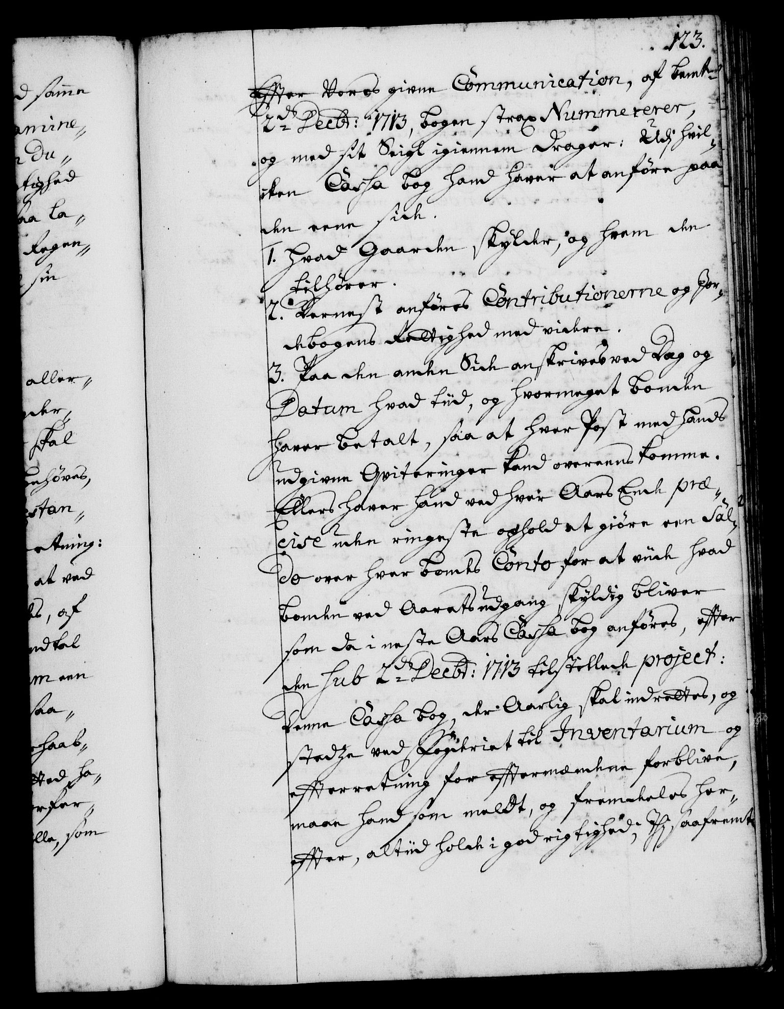 Rentekammeret, Kammerkanselliet, AV/RA-EA-3111/G/Gg/Ggi/L0001: Norsk instruksjonsprotokoll med register (merket RK 53.34), 1720-1729, s. 123