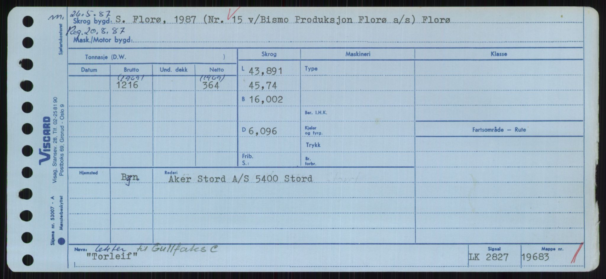 Sjøfartsdirektoratet med forløpere, Skipsmålingen, AV/RA-S-1627/H/Hc/L0001: Lektere, A-Y, s. 539