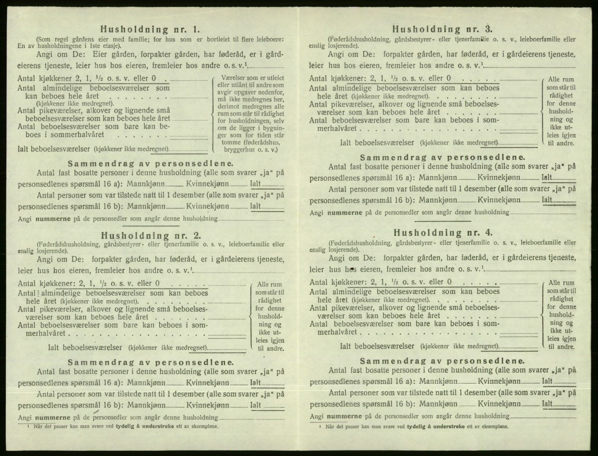 SAB, Folketelling 1920 for 1235 Voss herred, 1920, s. 1534