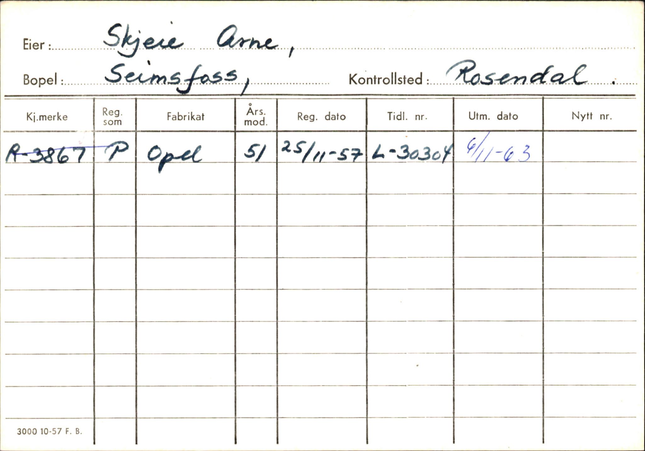 Statens vegvesen, Hordaland vegkontor, AV/SAB-A-5201/2/Ha/L0049: R-eierkort S, 1920-1971, s. 3