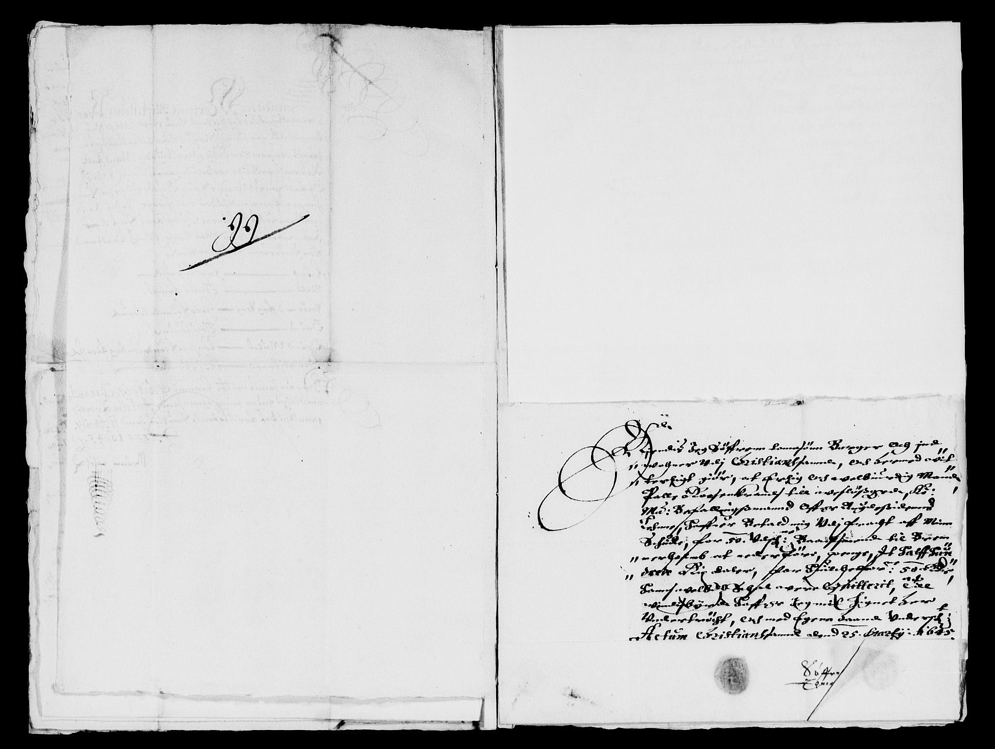 Rentekammeret inntil 1814, Reviderte regnskaper, Lensregnskaper, AV/RA-EA-5023/R/Rb/Rbq/L0034: Nedenes len. Mandals len. Råbyggelag., 1643-1646