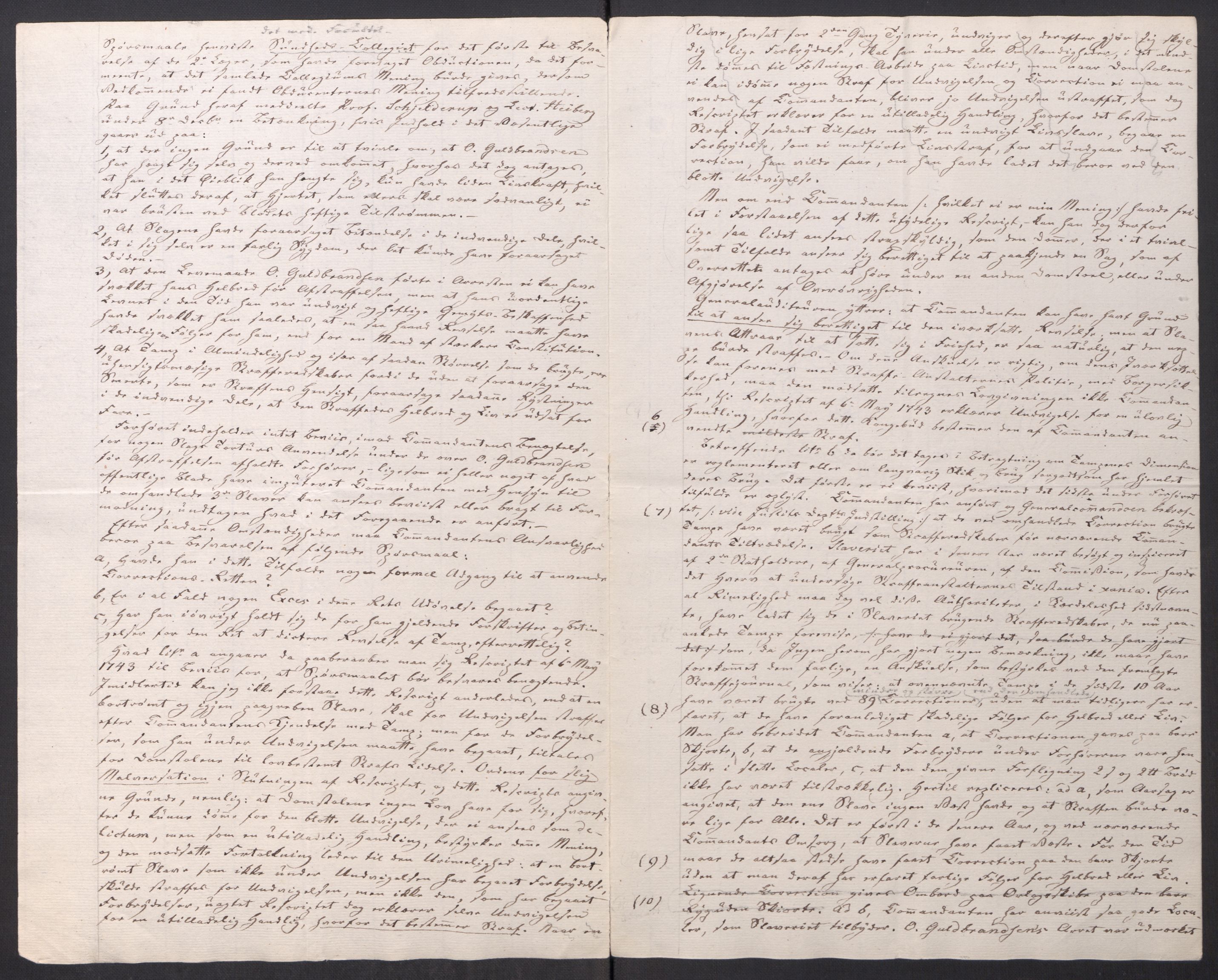 Motzfeldt-familien, AV/RA-PA-0234/D/L001b/0009: -- / "Til de trykte Optegnelser", 1821-1836