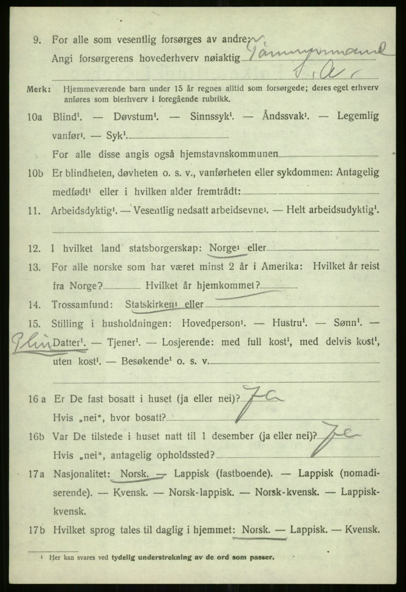 SATØ, Folketelling 1920 for 1934 Tromsøysund herred, 1920, s. 13863