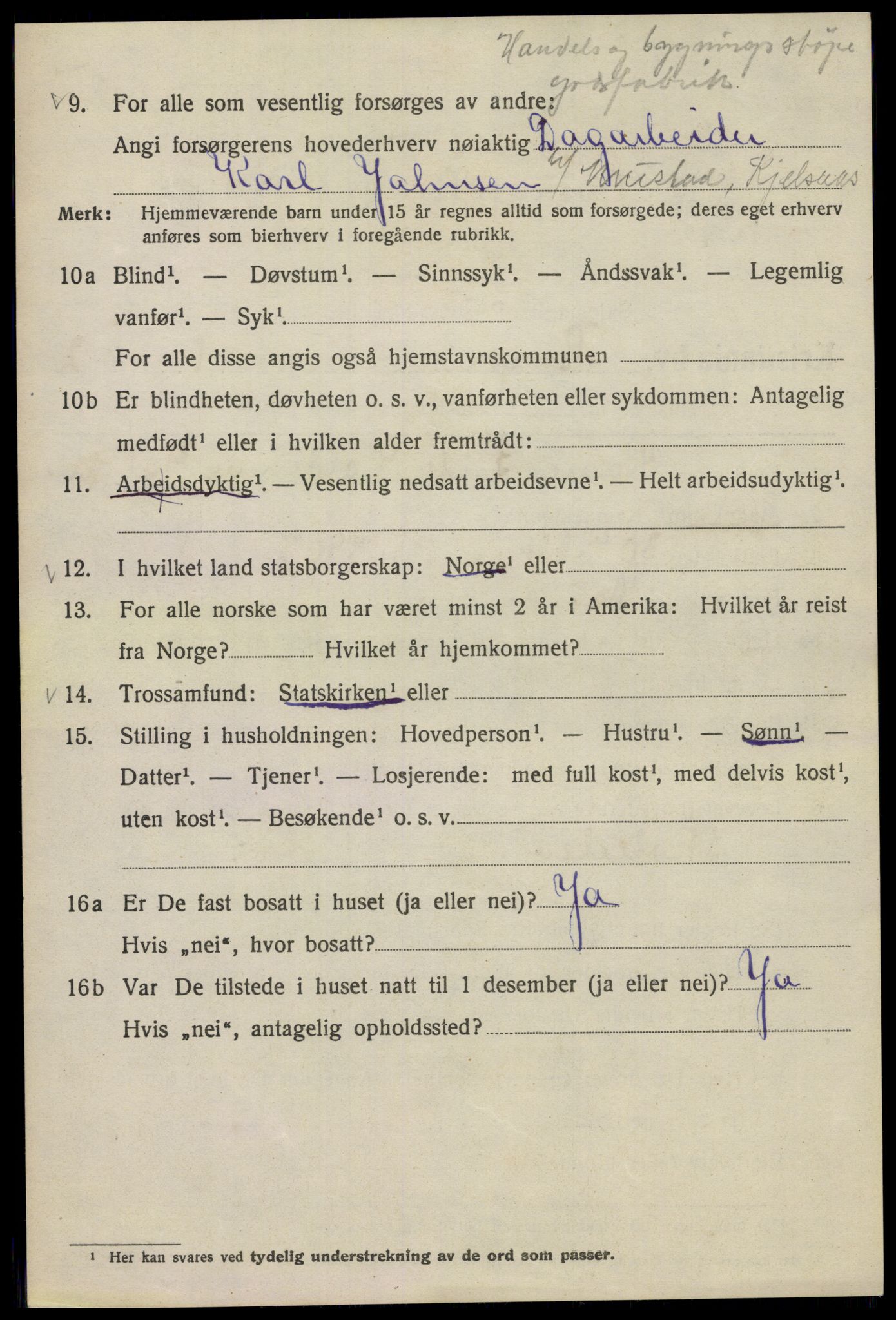 SAO, Folketelling 1920 for 0301 Kristiania kjøpstad, 1920, s. 152054