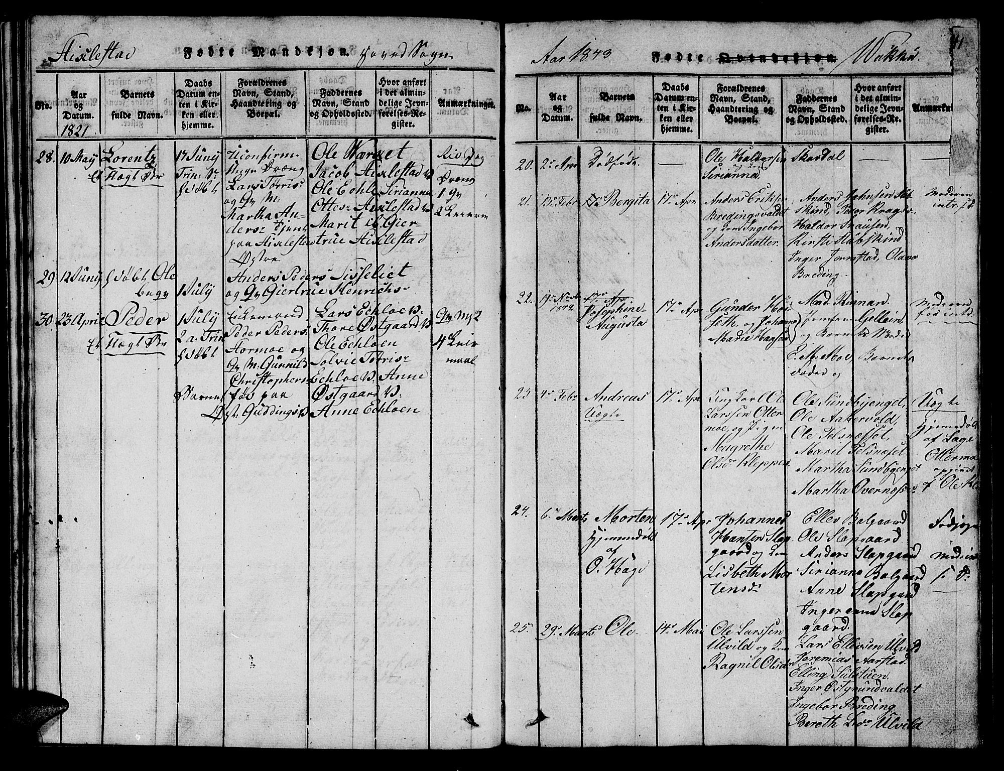 Ministerialprotokoller, klokkerbøker og fødselsregistre - Nord-Trøndelag, SAT/A-1458/723/L0251: Klokkerbok nr. 723C01 /2, 1843-1845, s. 41