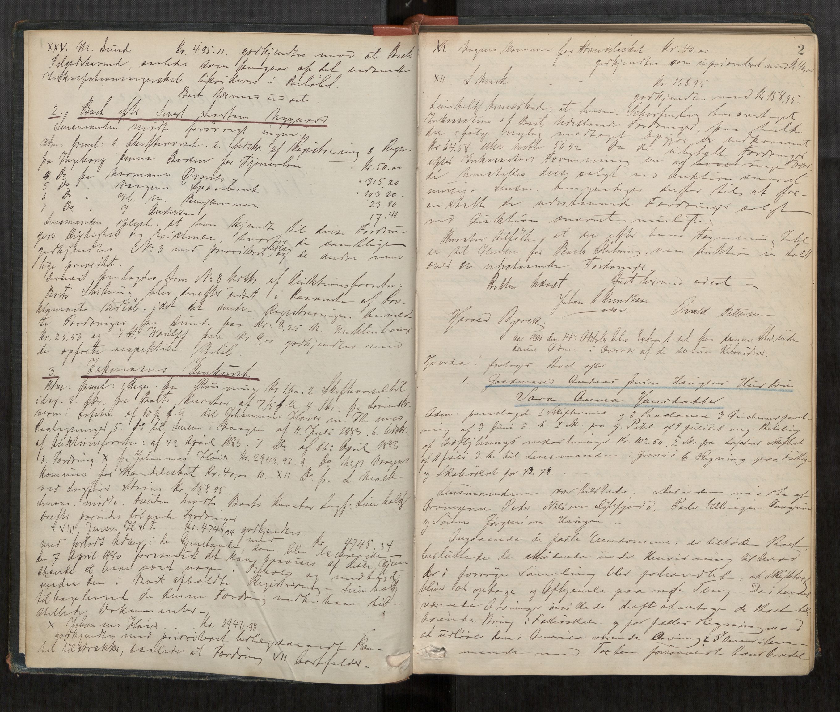 Lofoten sorenskriveri, SAT/A-0017/1/3/3B/L0002: Skifteforhandlings-protokoll, 1884-1891, s. 2