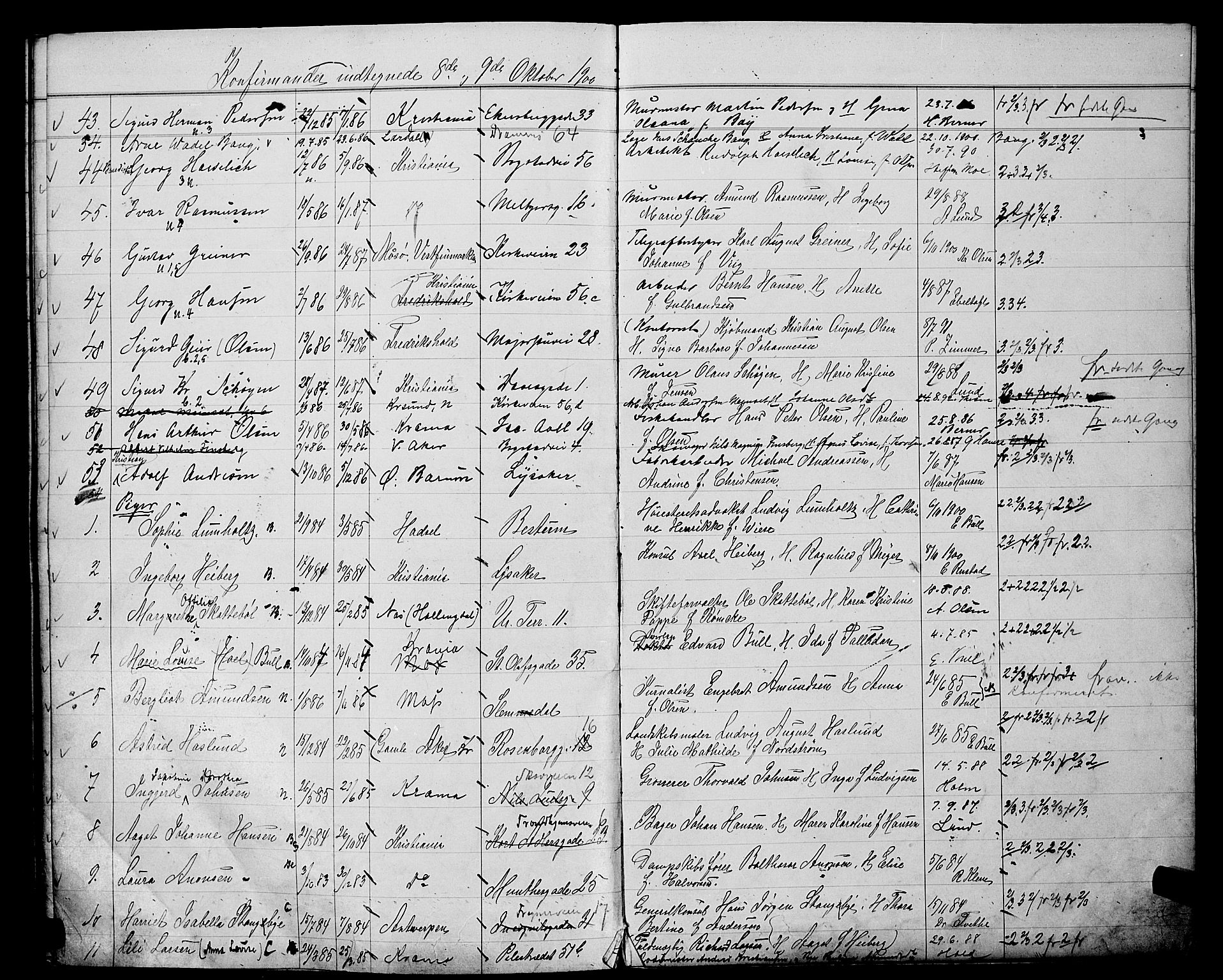 Uranienborg prestekontor Kirkebøker, AV/SAO-A-10877/G/Ga/L0004: Kladd til kirkebok nr. 4, 1898-1902
