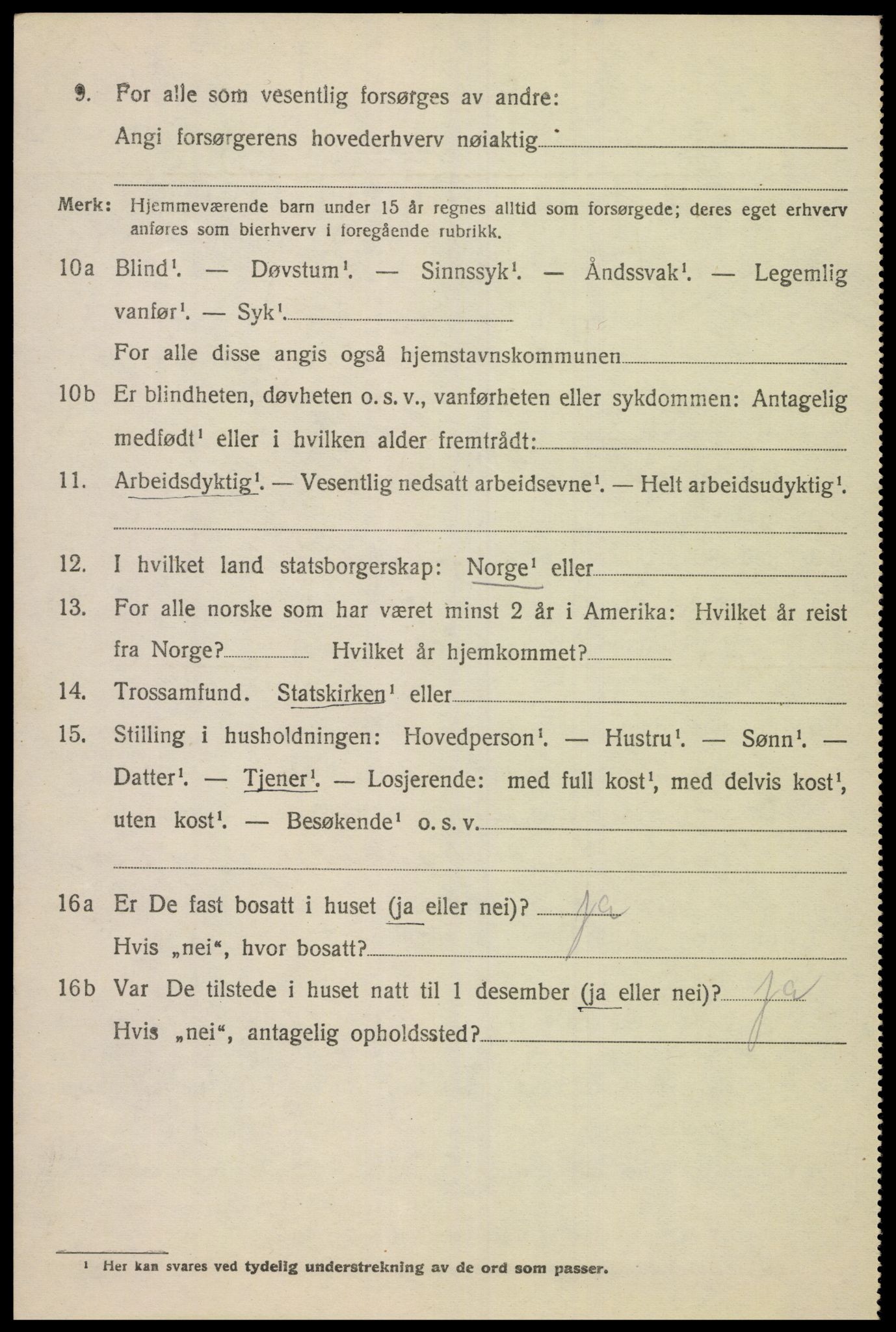 SAK, Folketelling 1920 for 1025 Grindheim herred, 1920, s. 908