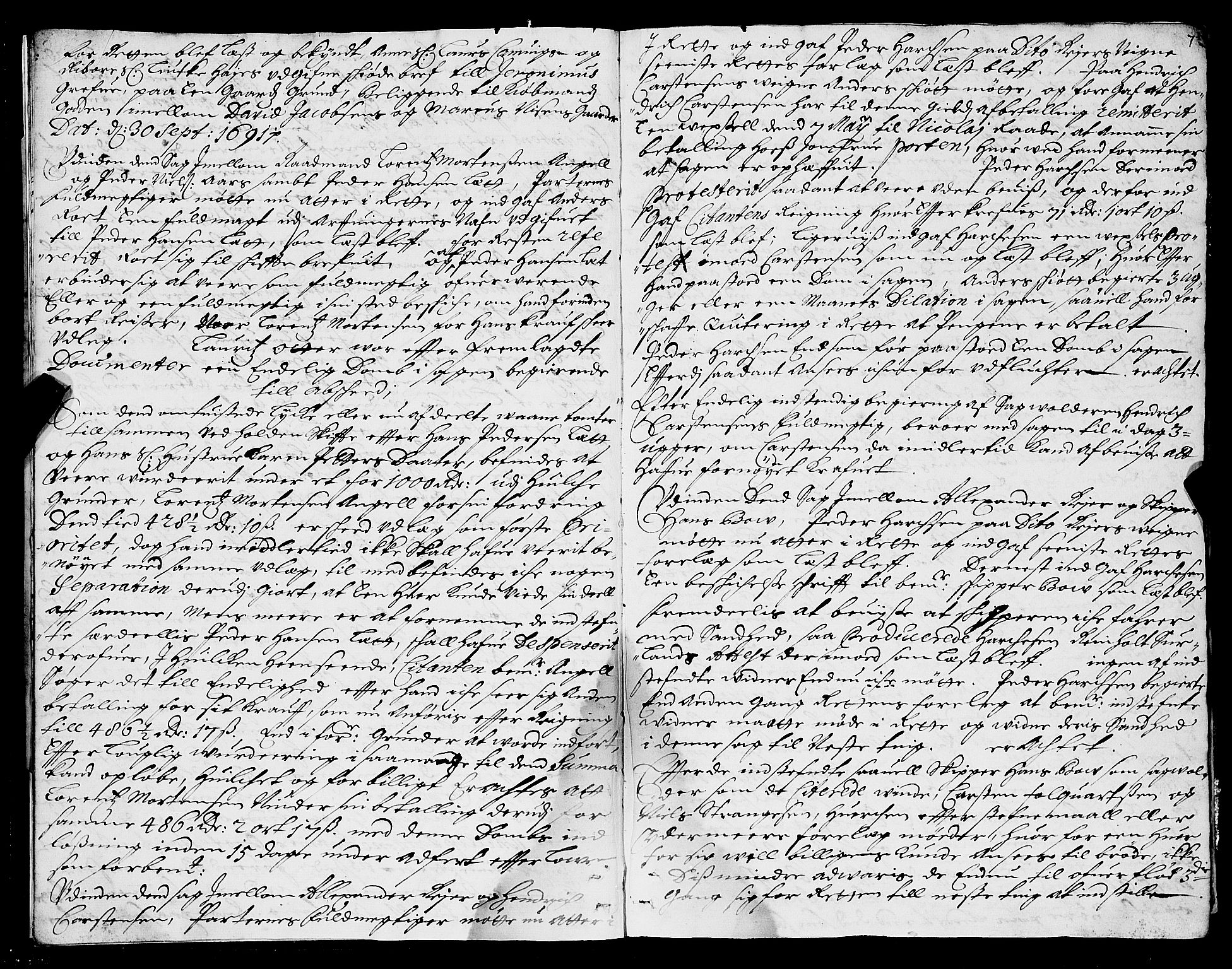 Trondheim byfogd, AV/SAT-A-0003/1/1/1A/L0018: Bytingsprotokoll - 6/5-18/5., 1692-1694, s. 6b-7a