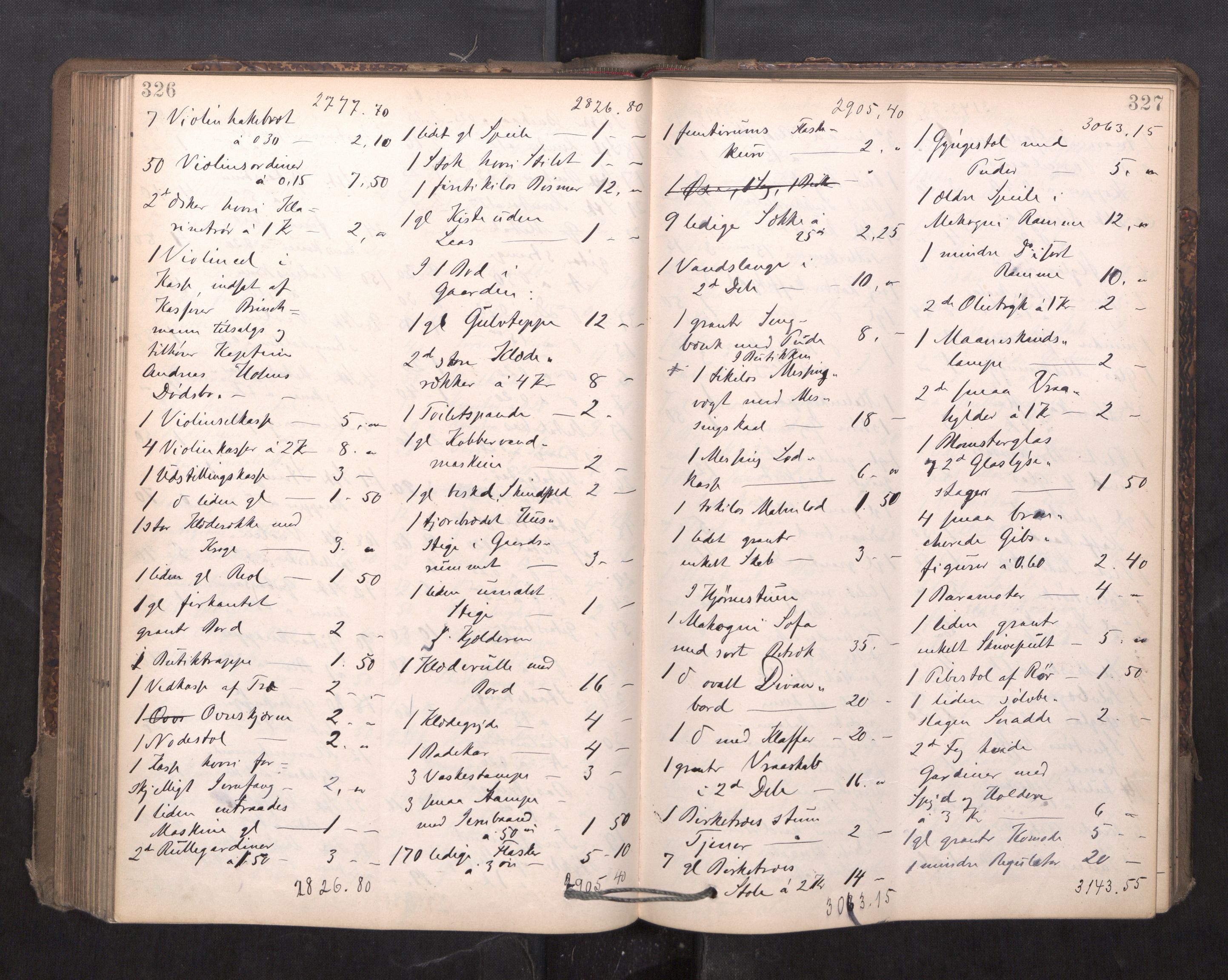 Trondheim byfogd, AV/SAT-A-0003/1/3/3C/L0015: Skifteregistreringsprotokoll - 24/2-21/3 (u/ register), 1893-1899, s. 326-327