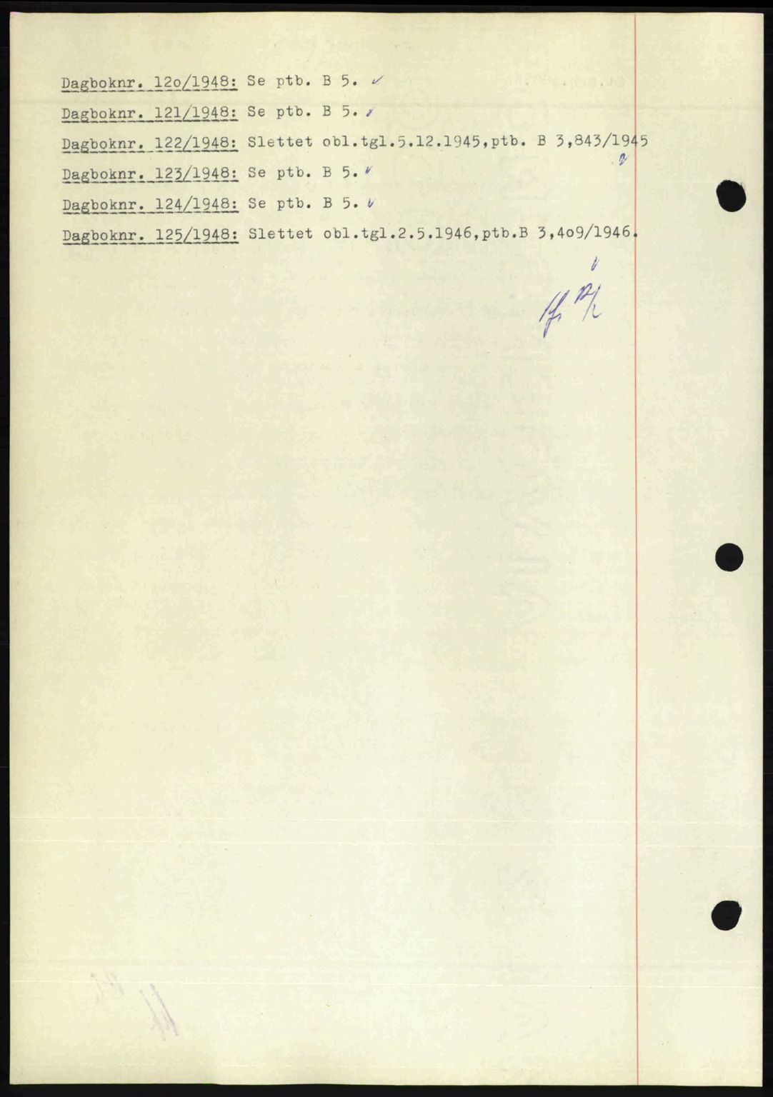 Nedenes sorenskriveri, AV/SAK-1221-0006/G/Gb/Gba/L0058: Pantebok nr. A10, 1947-1948, Dagboknr: 120/1948