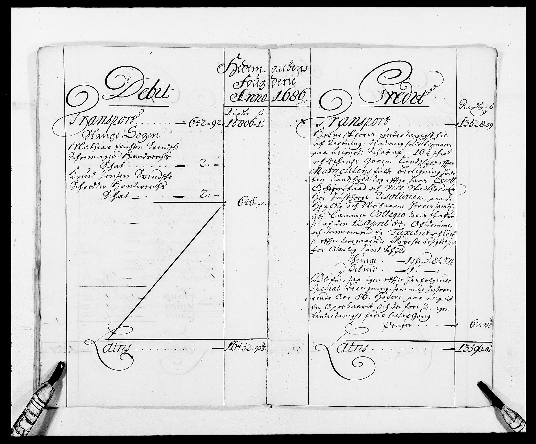 Rentekammeret inntil 1814, Reviderte regnskaper, Fogderegnskap, AV/RA-EA-4092/R16/L1027: Fogderegnskap Hedmark, 1686, s. 13