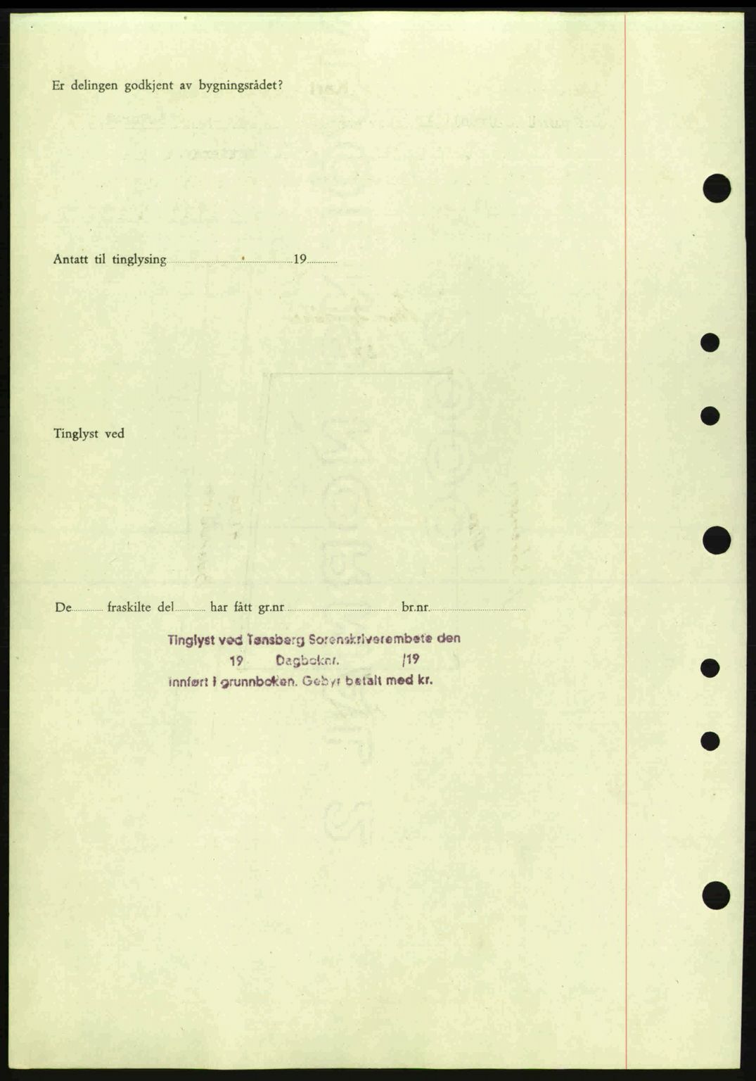 Tønsberg sorenskriveri, AV/SAKO-A-130/G/Ga/Gaa/L0017a: Pantebok nr. A17a, 1945-1945, Dagboknr: 2345/1945