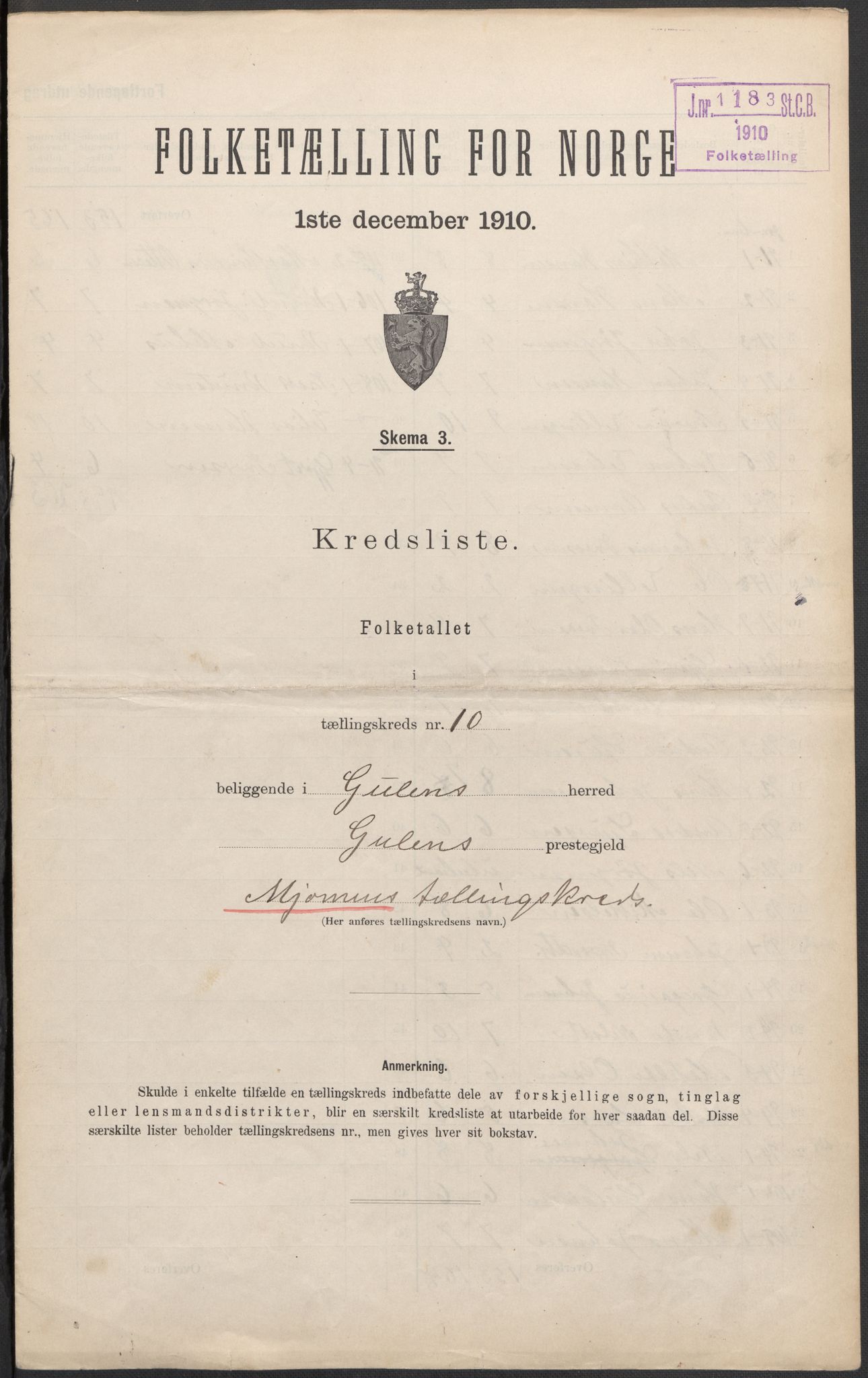 RA, Folketelling 1910 for 1411 Gulen herred, 1910, s. 31