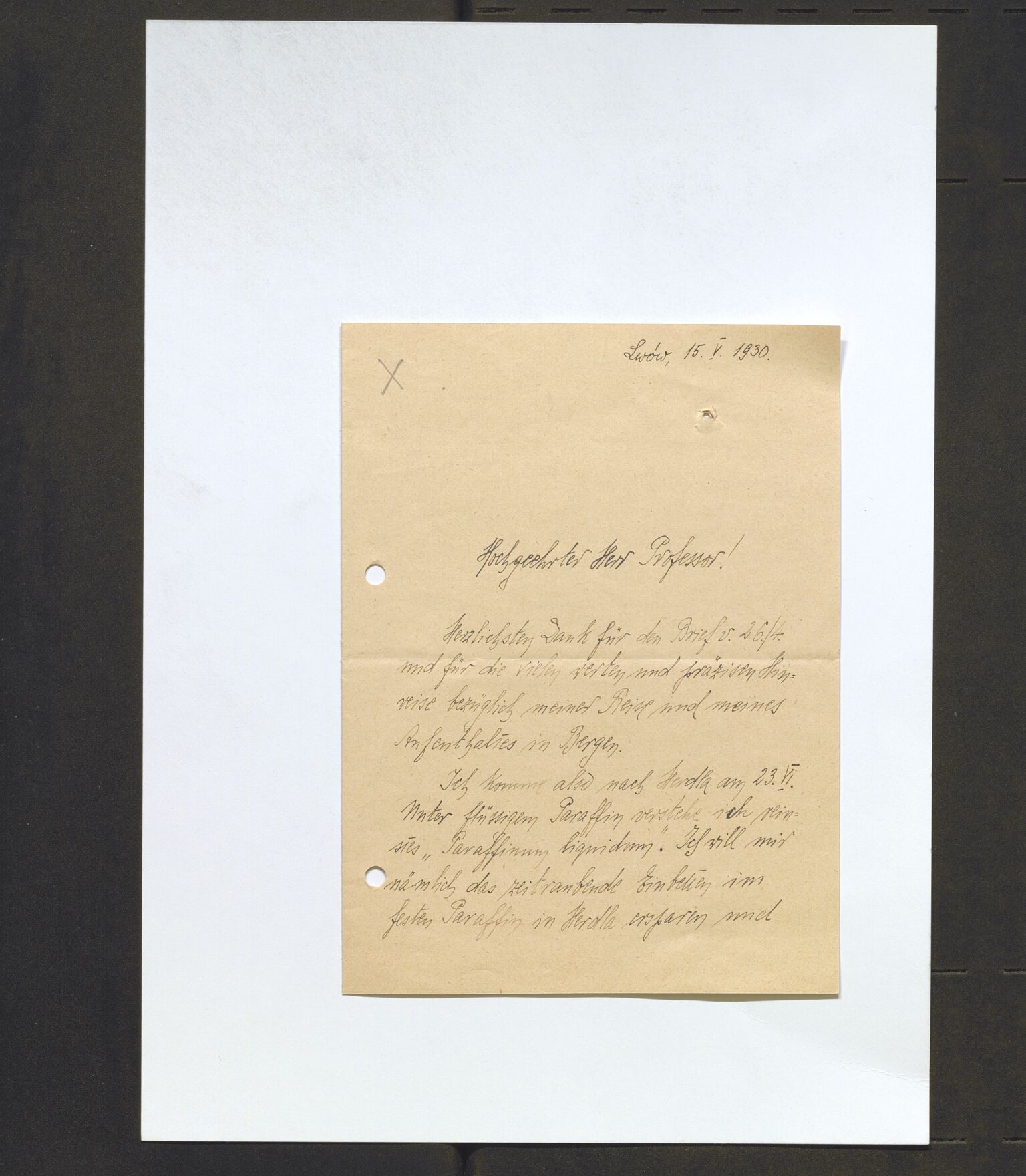 Bergens Museum, AV/SAB-A-17301/13/D/L0002: Korrespondanse , 1928-1940, s. 160