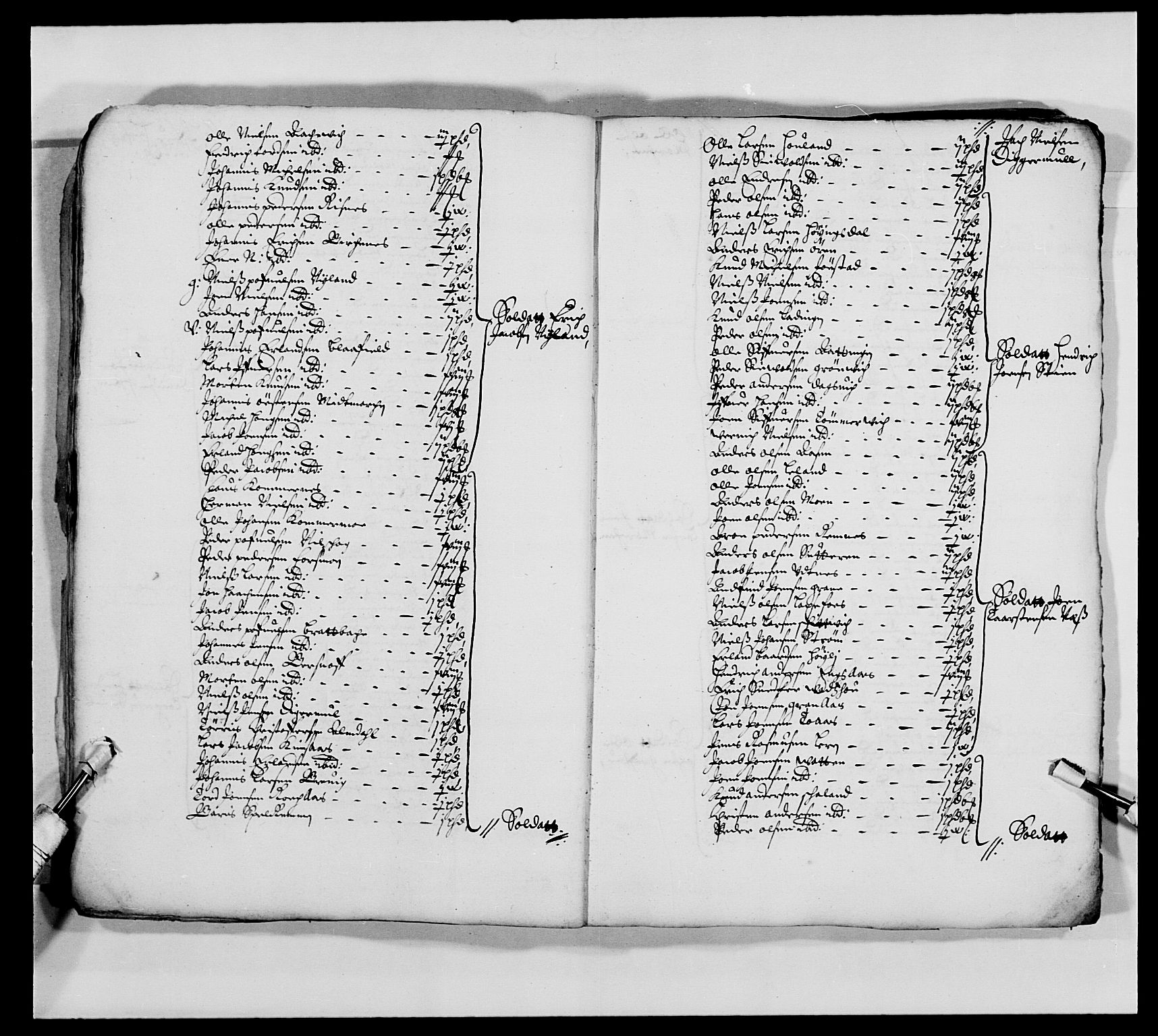 Kommanderende general (KG I) med Det norske krigsdirektorium, AV/RA-EA-5419/E/Ea/L0473: Marineregimentet, 1664-1701, s. 23