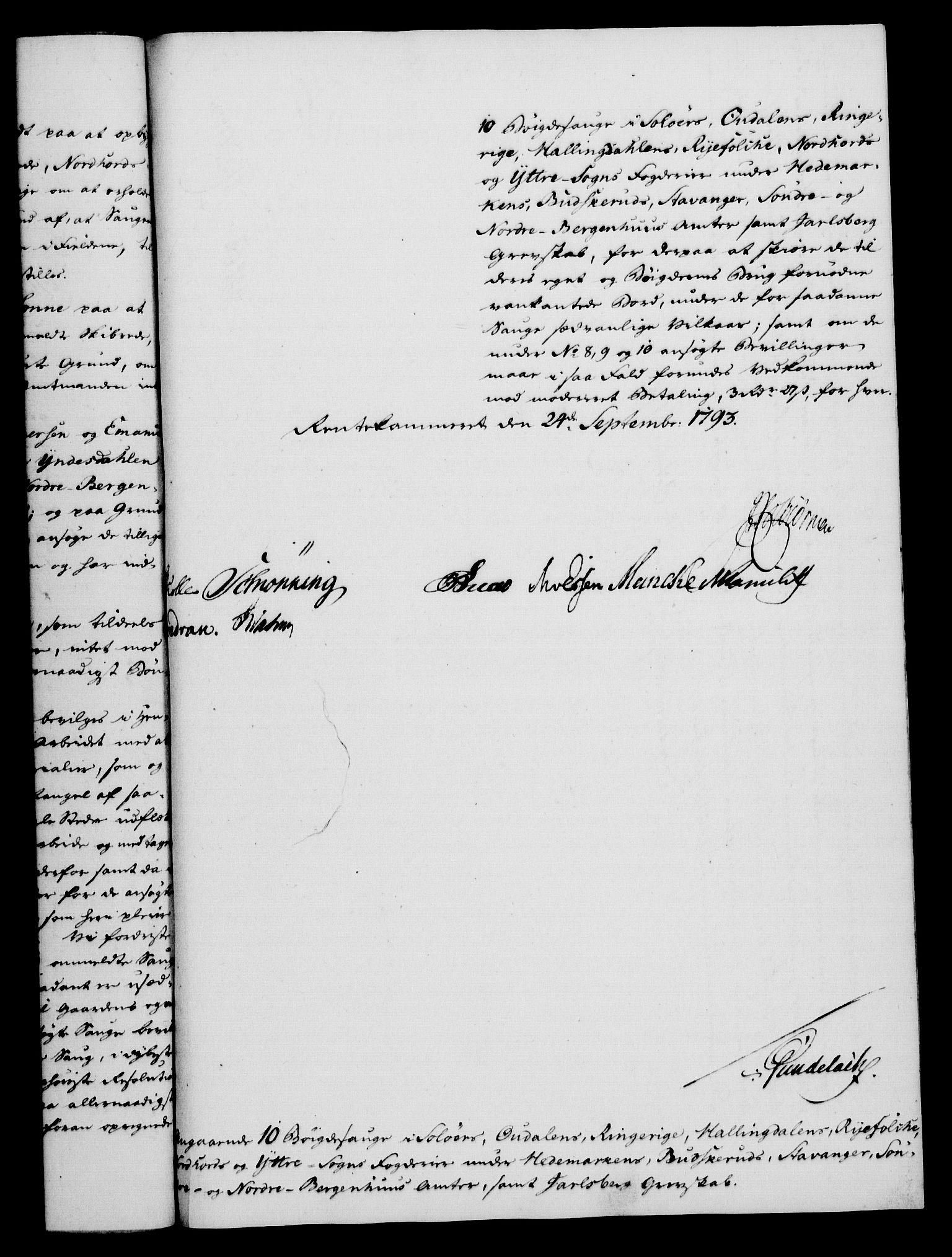 Rentekammeret, Kammerkanselliet, RA/EA-3111/G/Gf/Gfa/L0075: Norsk relasjons- og resolusjonsprotokoll (merket RK 52.75), 1793, s. 284